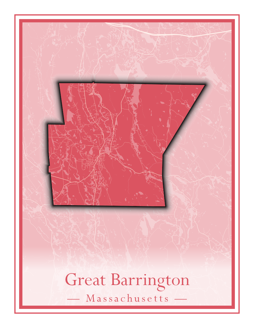 Massachusetts Towns - Street Map (Great Barrington - Groveland)