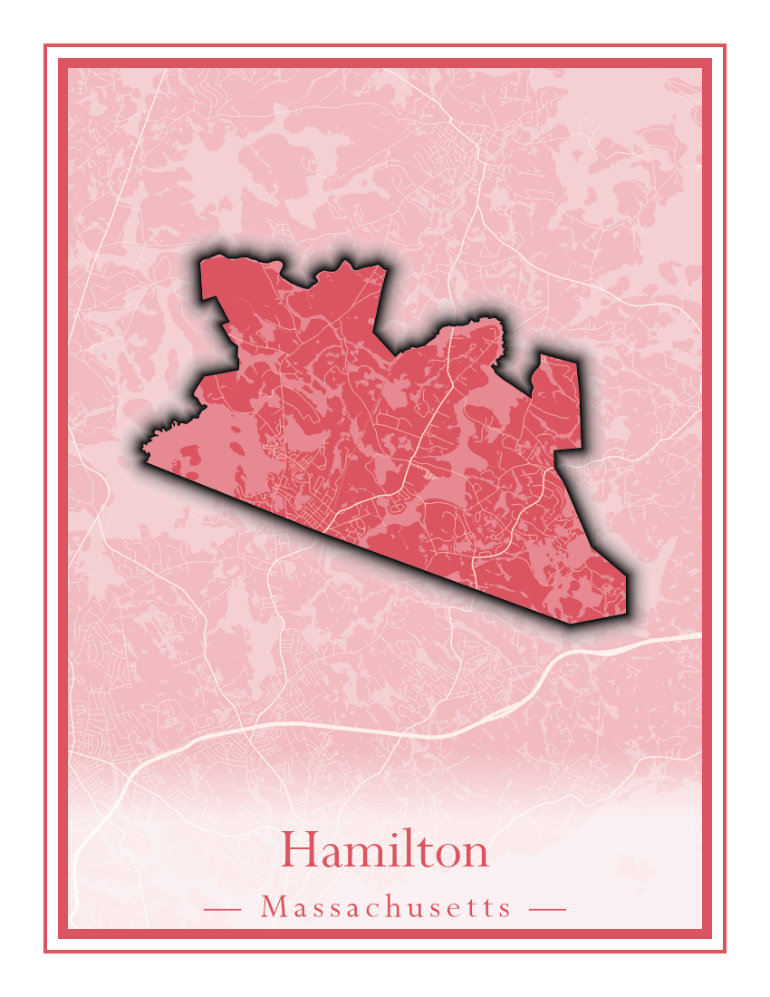 Massachusetts Towns - Street Map (Hadley - Hampden)