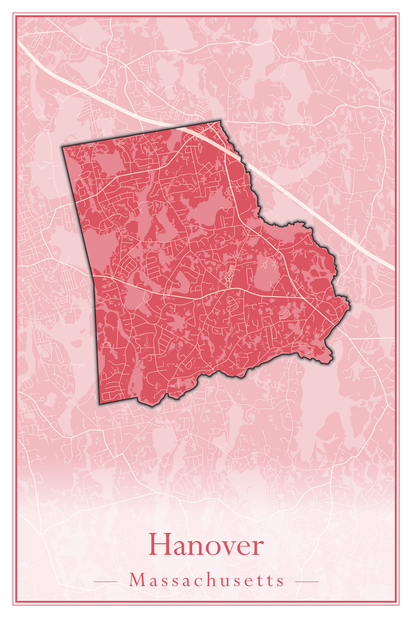 Massachusetts Towns - Street Map (Hancock - Hardwick)