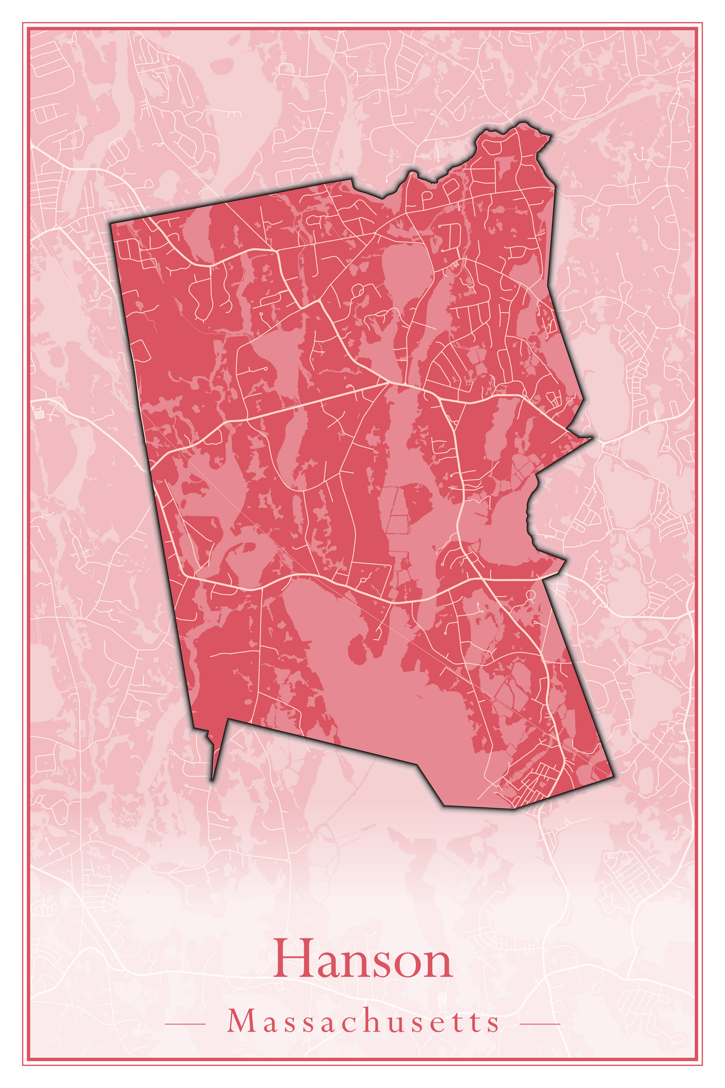 Massachusetts Towns - Street Map (Hancock - Hardwick)