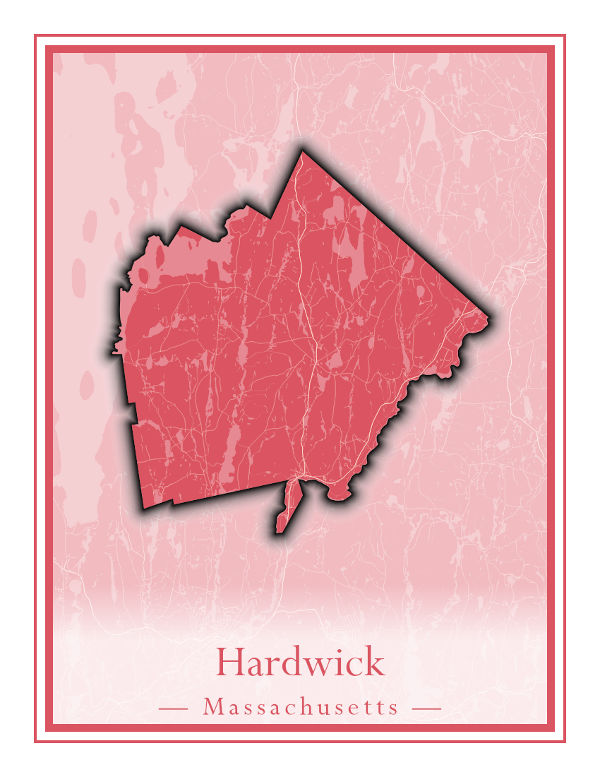 Massachusetts Towns - Street Map (Hancock - Hardwick)