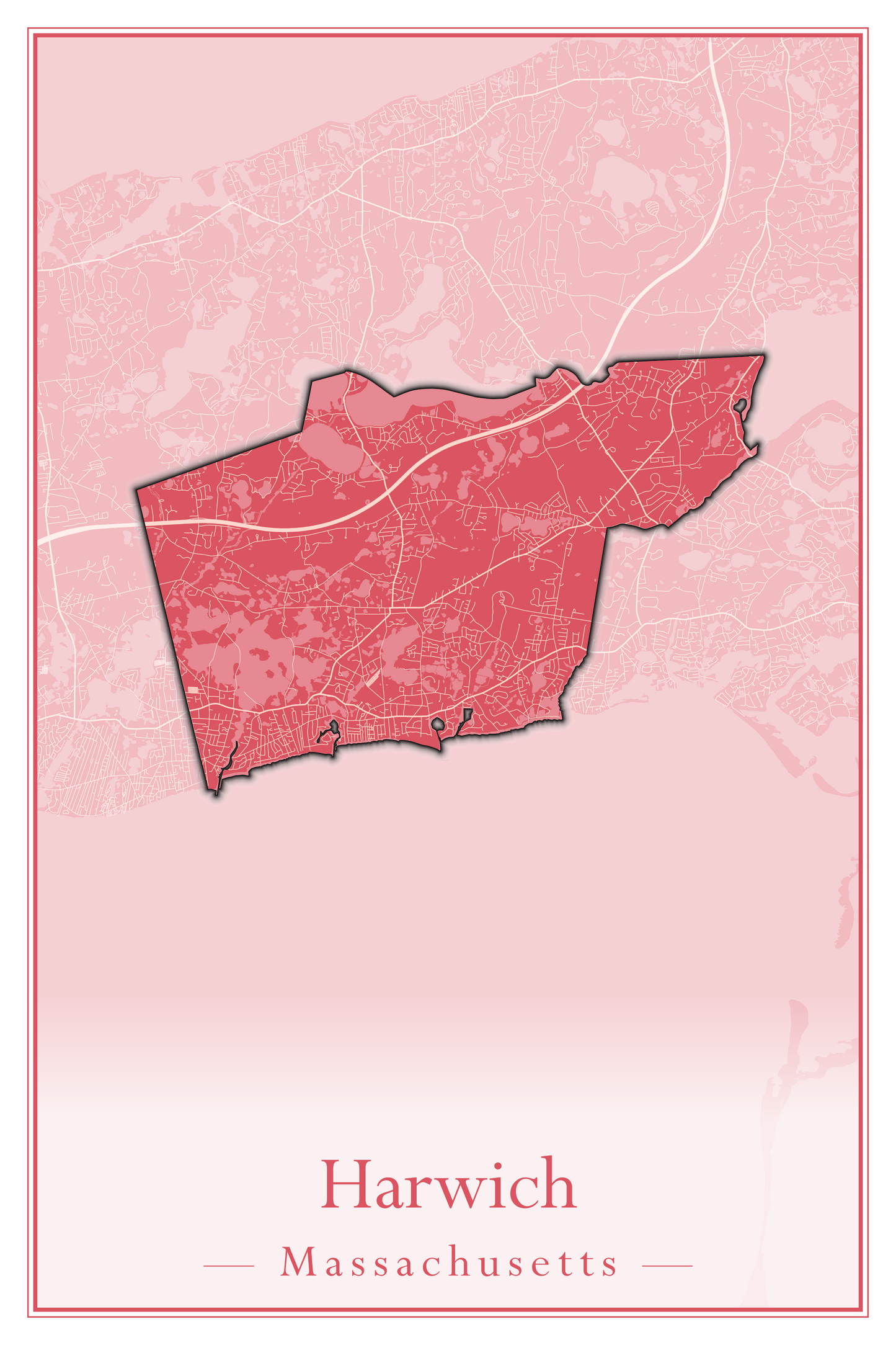 Massachusetts Towns - Street Map (Harvard - Haverhill)