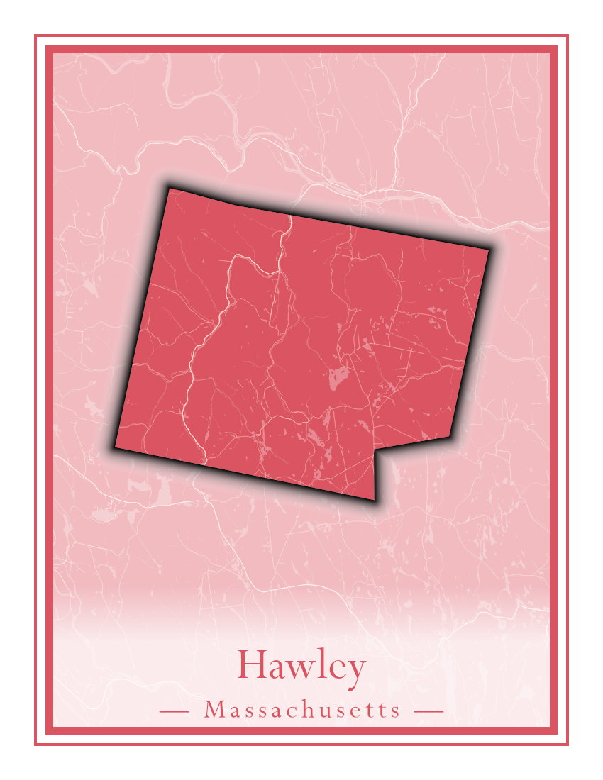 Massachusetts Towns - Street Map (Hawley - Hinsdale)