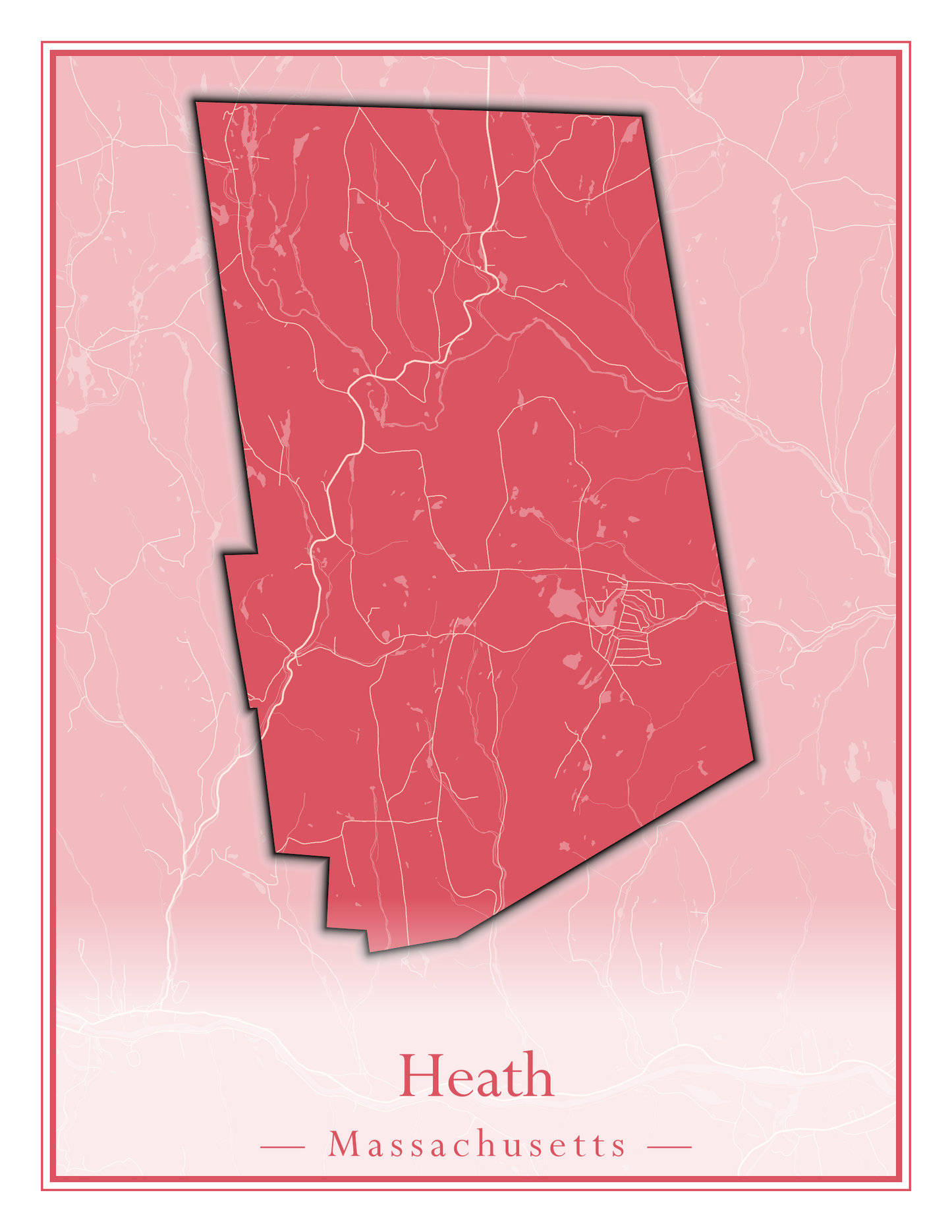 Massachusetts Towns - Street Map (Hawley - Hinsdale)