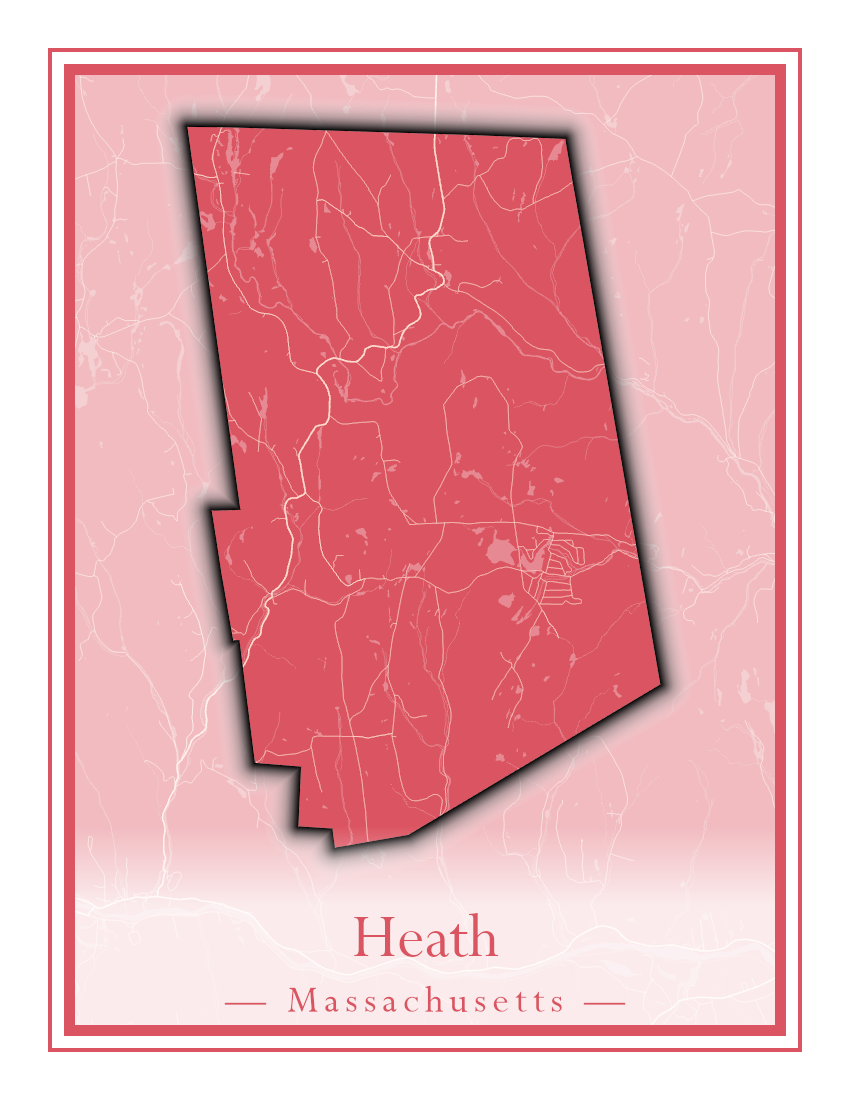 Massachusetts Towns - Street Map (Hawley - Hinsdale)