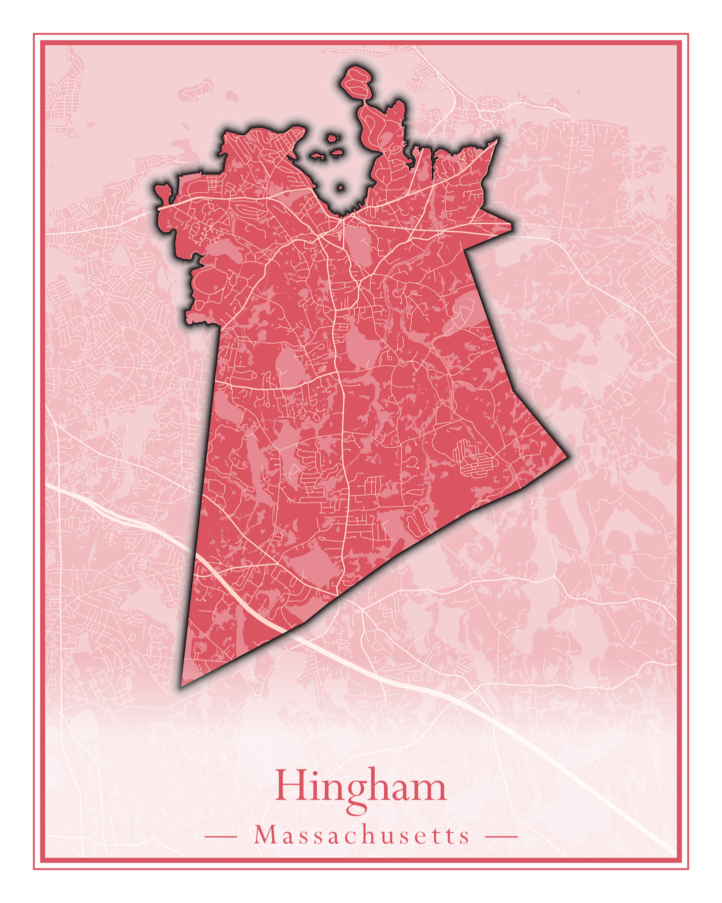 Massachusetts Towns - Street Map (Hawley - Hinsdale)