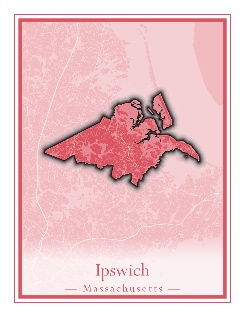 Massachusetts Towns - Street Map (Hudson - Ipswich)