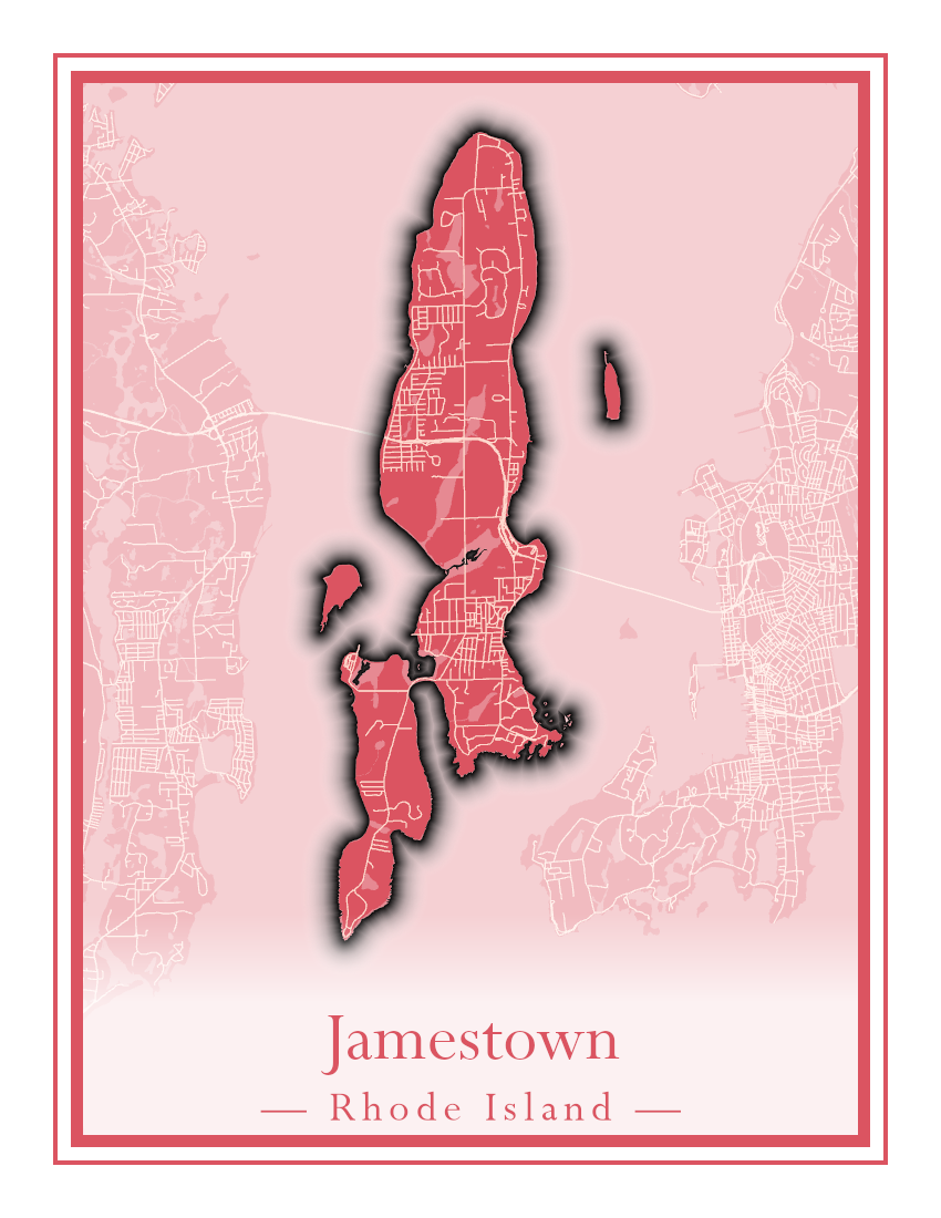 Rhode Island Towns - Street Map (Glocester - Johnston)