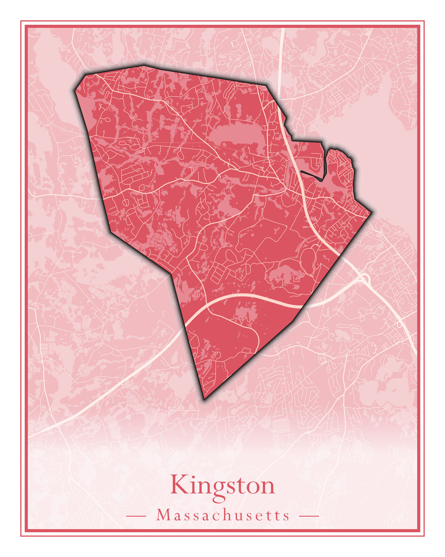 Massachusetts Towns - Street Map (Kingston - Lanesborough)