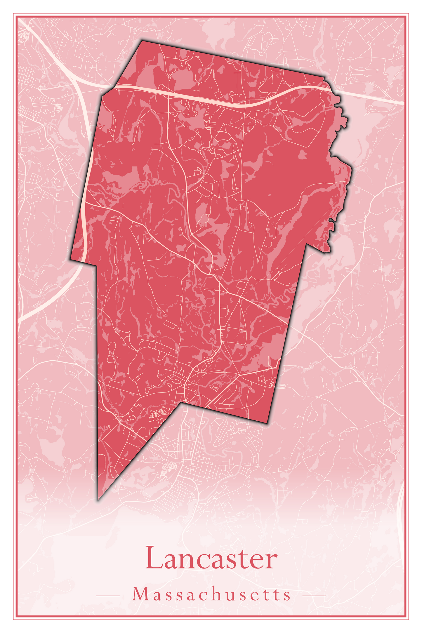 Massachusetts Towns - Street Map (Kingston - Lanesborough)