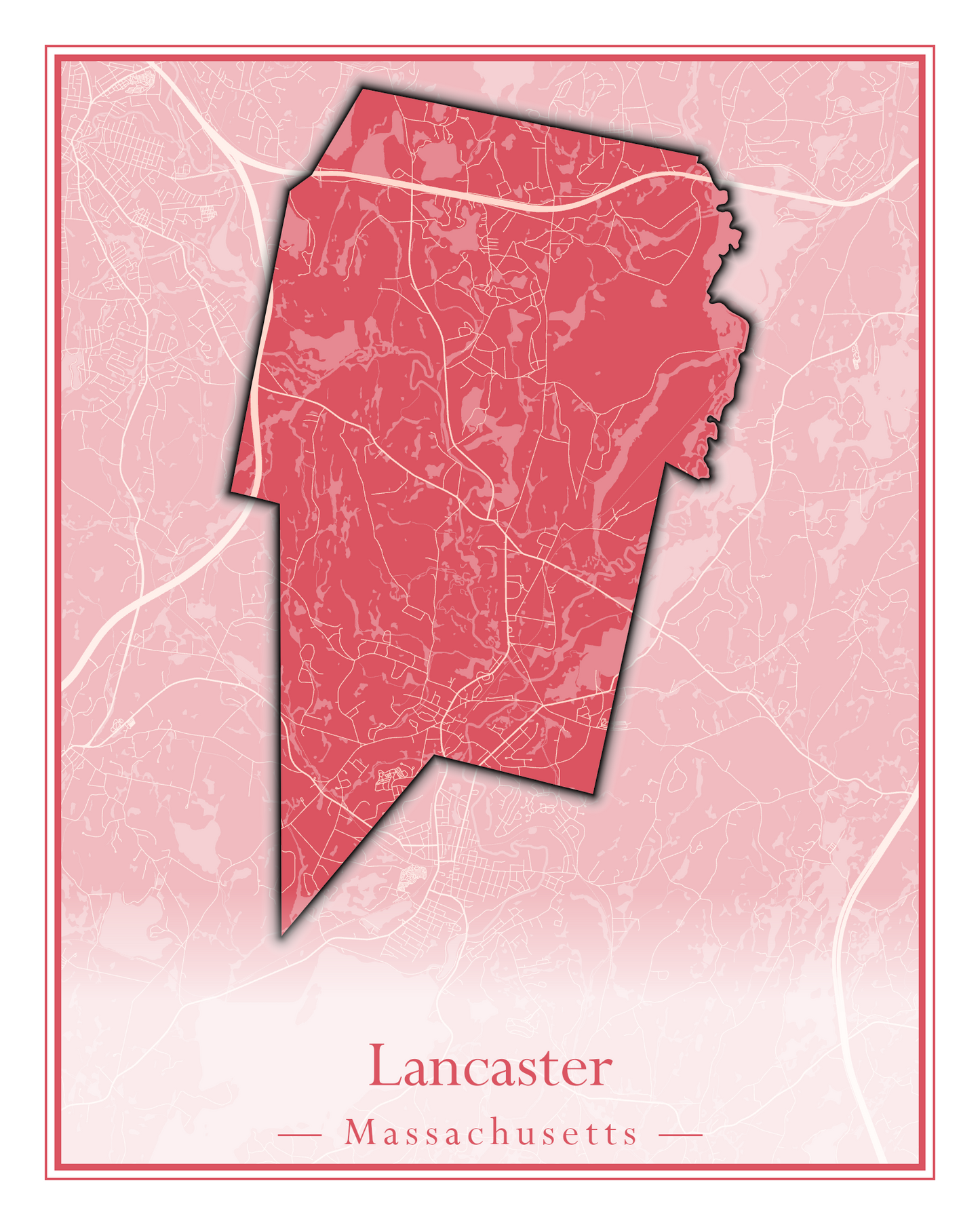 Massachusetts Towns - Street Map (Kingston - Lanesborough)