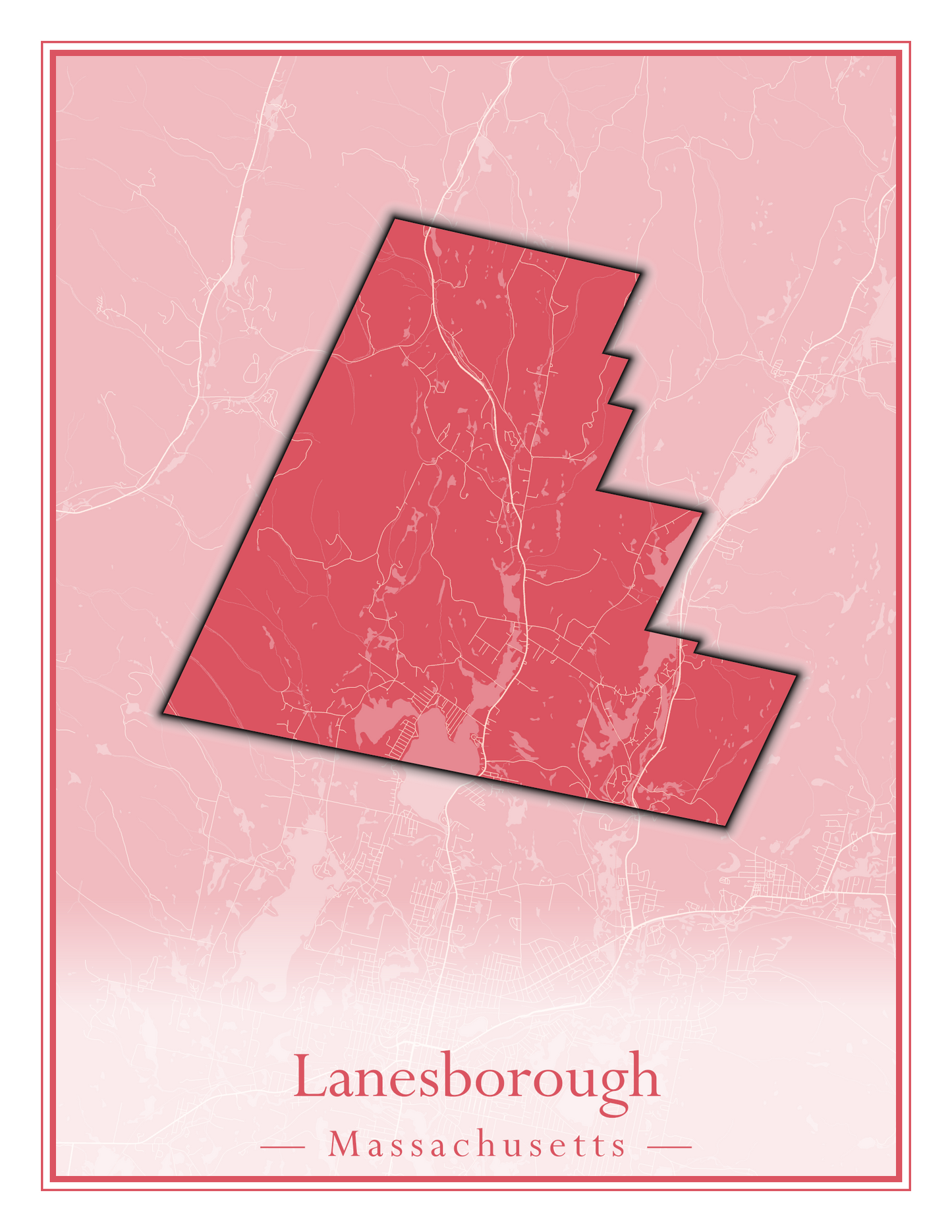 Massachusetts Towns - Street Map (Kingston - Lanesborough)