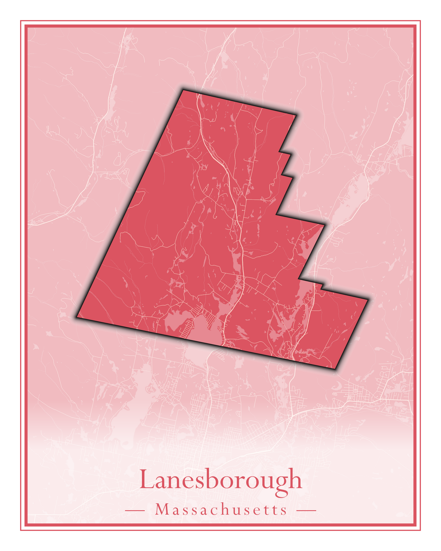 Massachusetts Towns - Street Map (Kingston - Lanesborough)