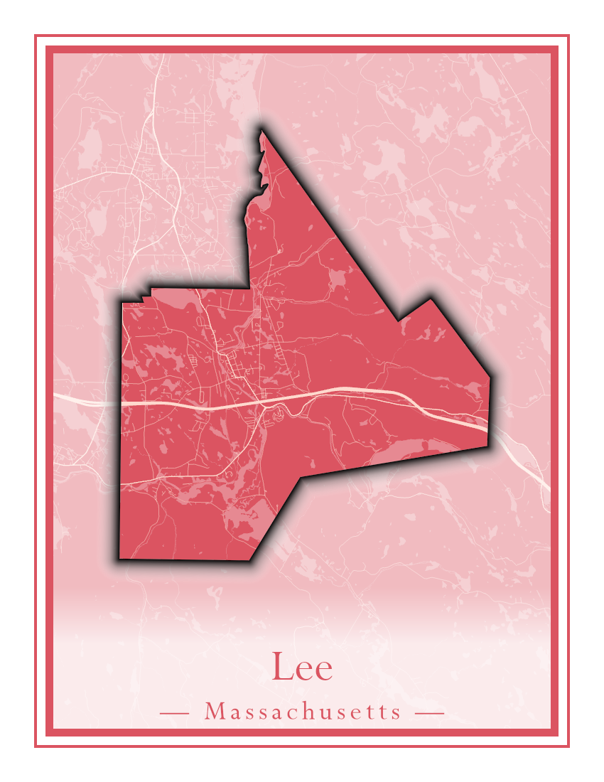 Massachusetts Towns - Street Map (Lawrence - Lenox)