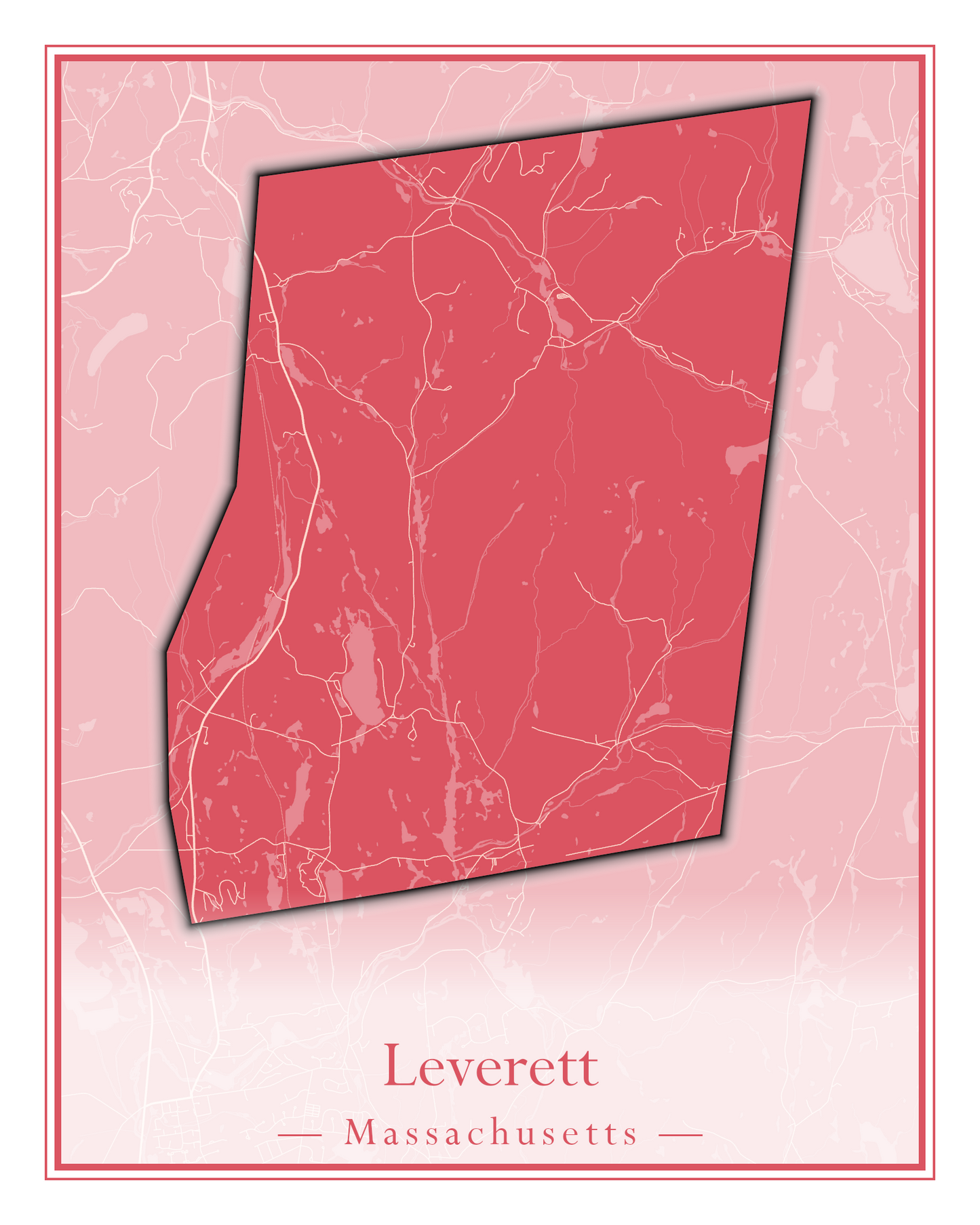 Massachusetts Towns - Street Map (Leominster - Leyden)