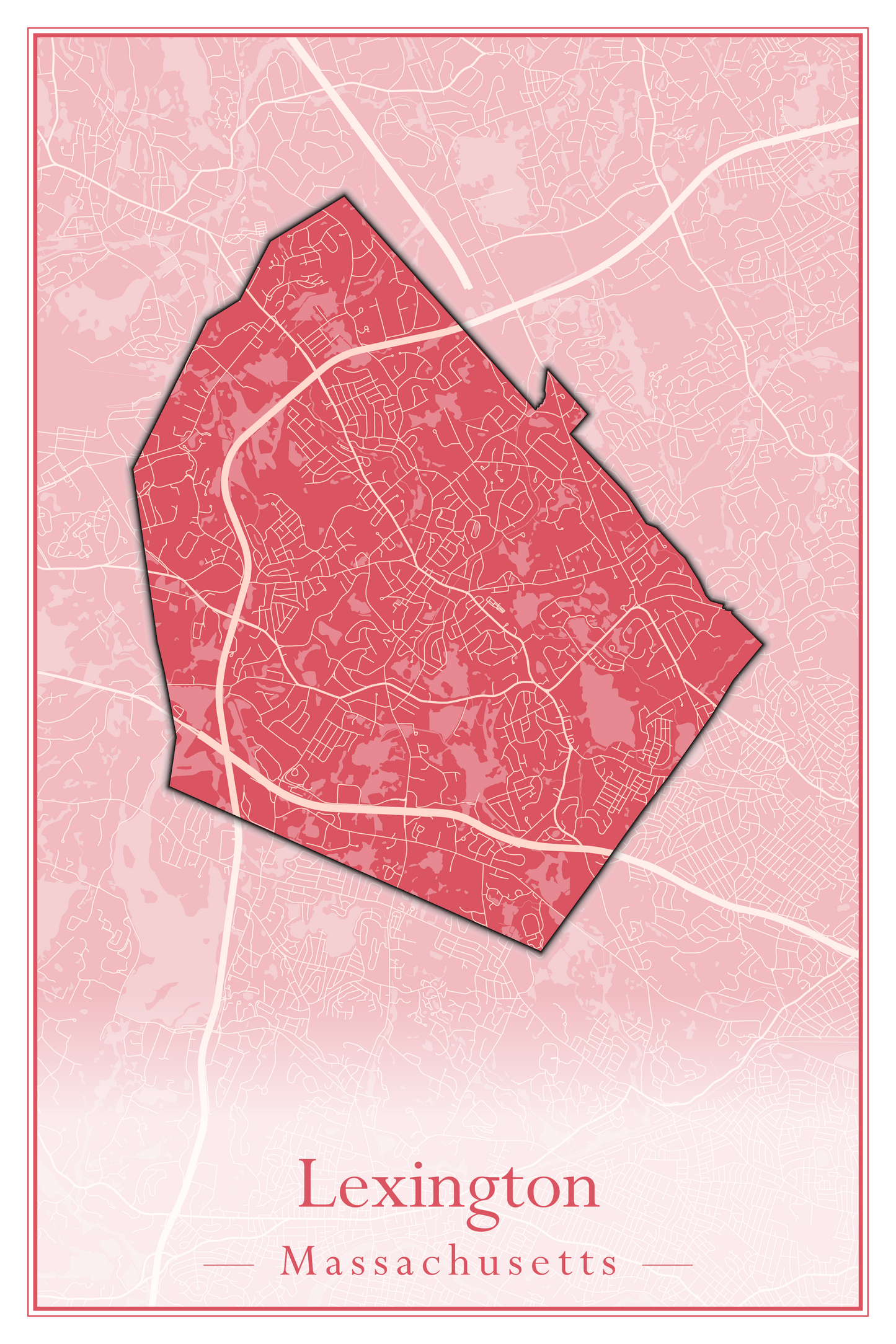 Massachusetts Towns - Street Map (Leominster - Leyden)