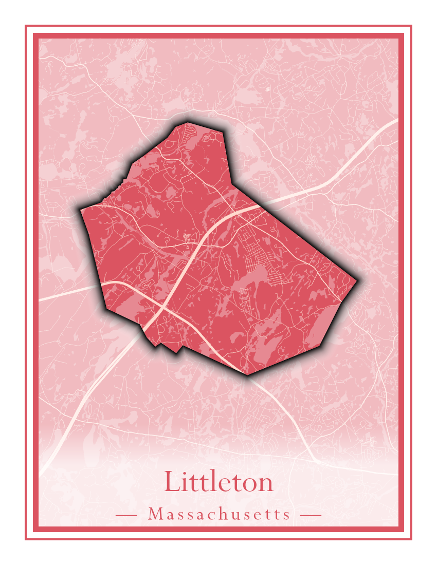 Massachusetts Towns - Street Map (Lincoln - Lowell)