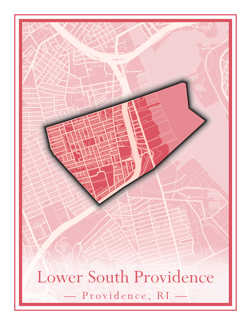 Providence Neighborhoods - Street Map (Hartford - Manton)