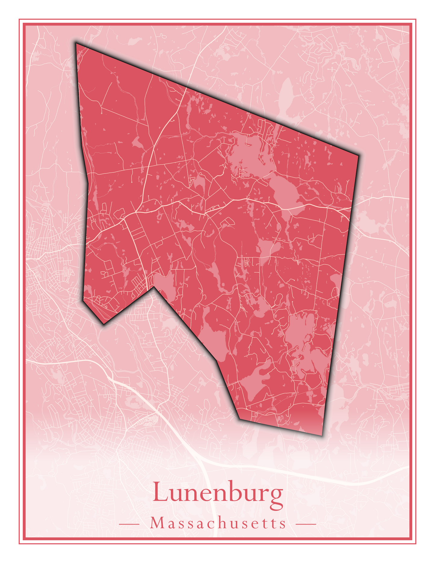 Massachusetts Towns - Street Map (Ludlow - Lynnfield)