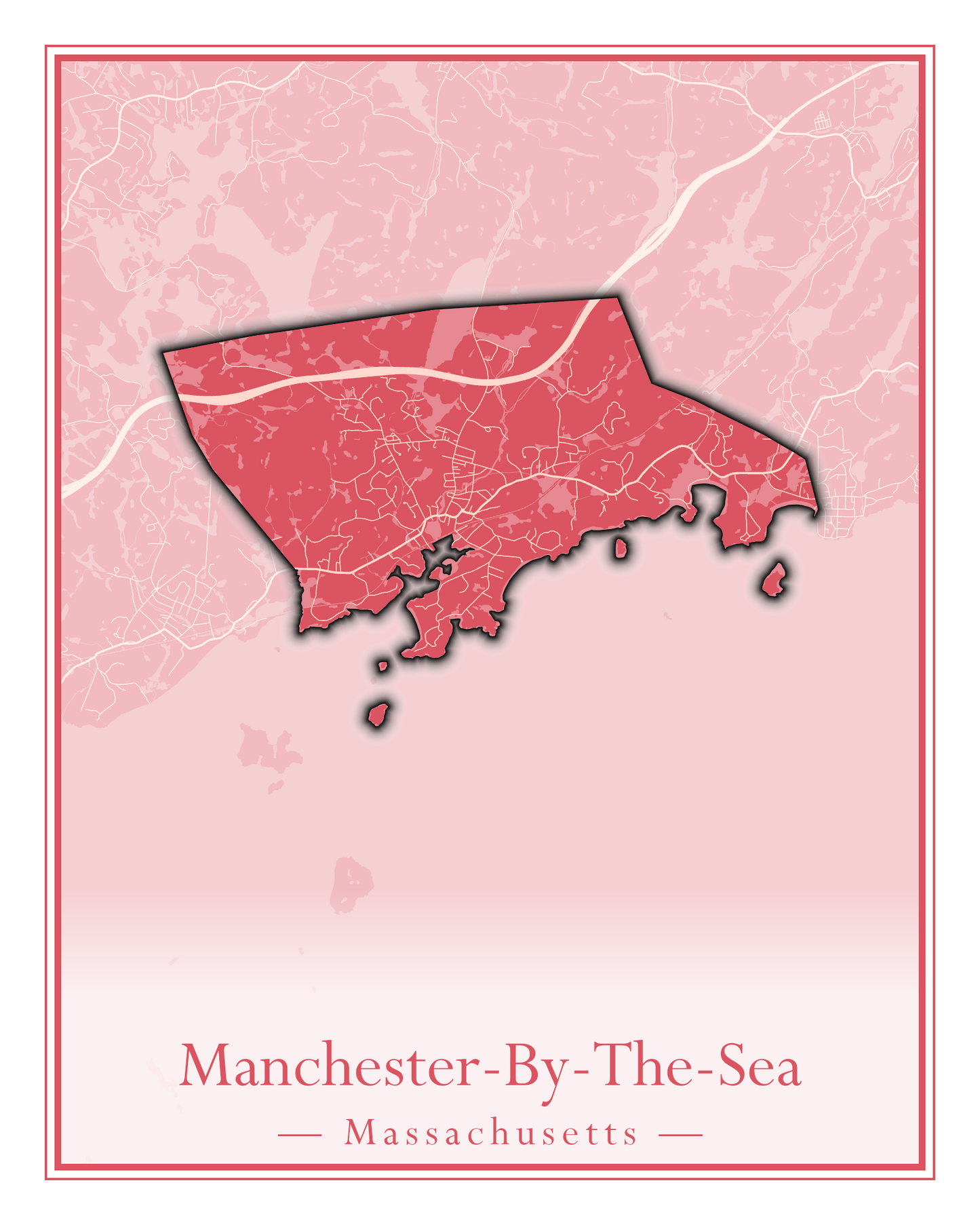 Massachusetts Towns - Street Map (Malden - Marblehead)