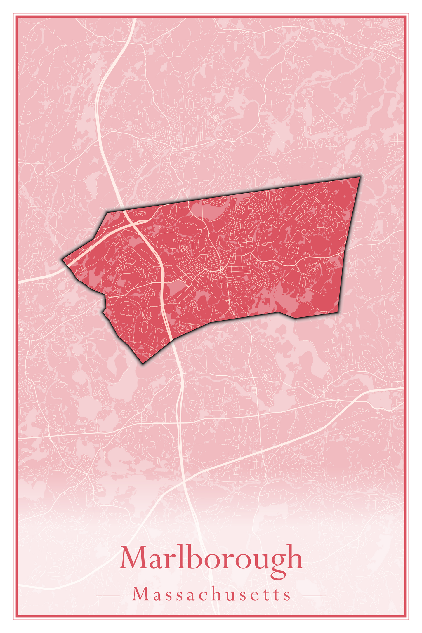 Massachusetts Towns - Street Map (Marion - Mashpee)