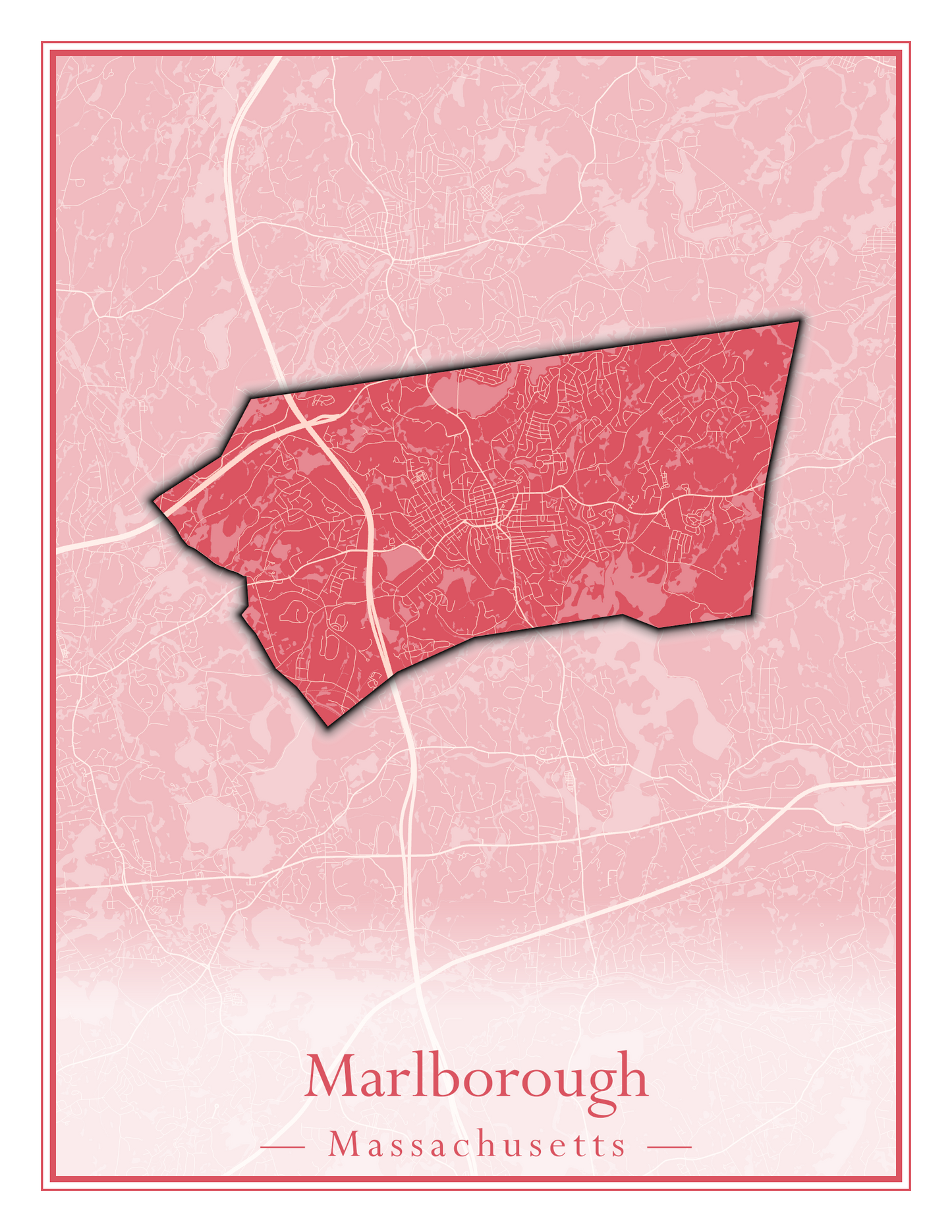 Massachusetts Towns - Street Map (Marion - Mashpee)