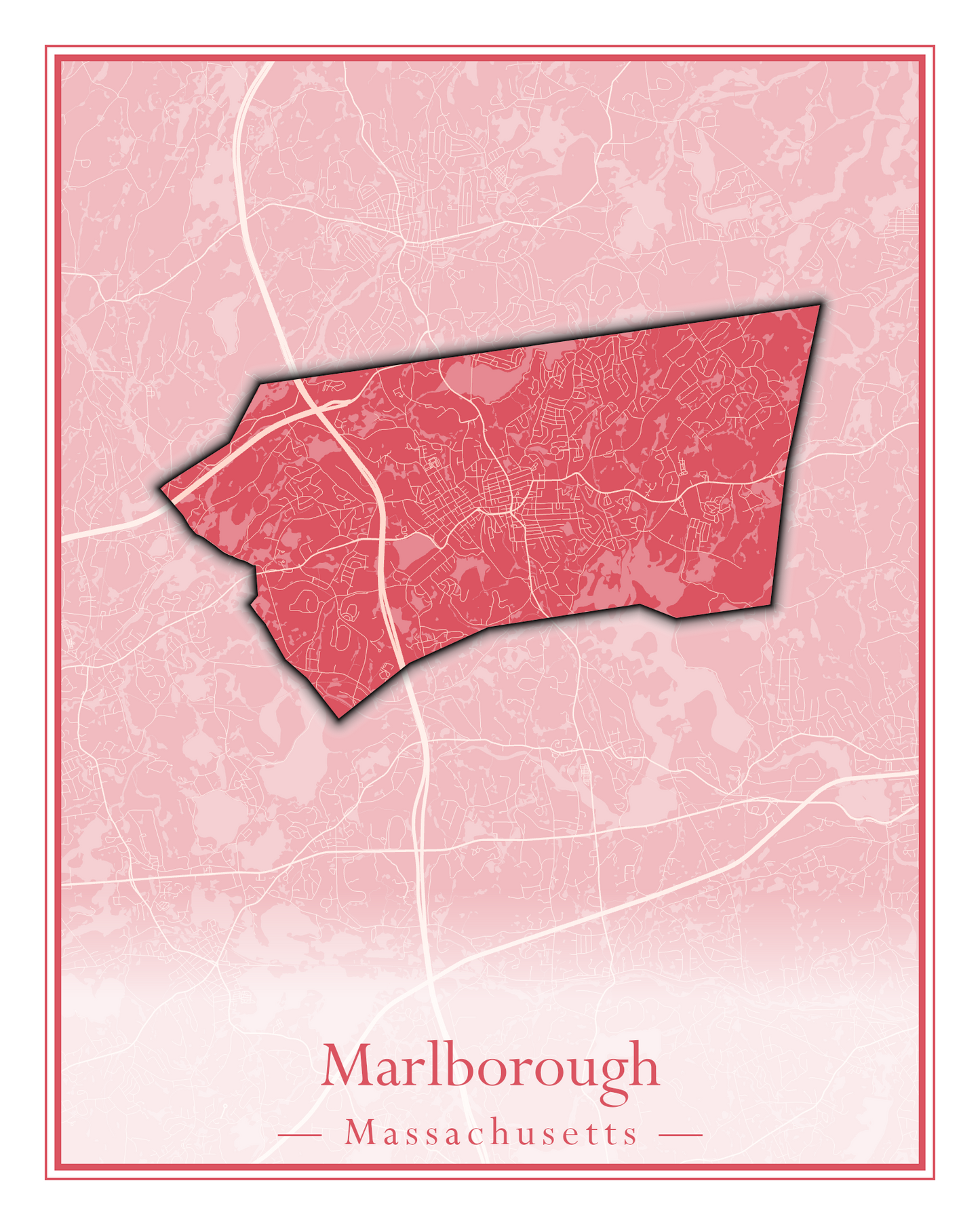 Massachusetts Towns - Street Map (Marion - Mashpee)