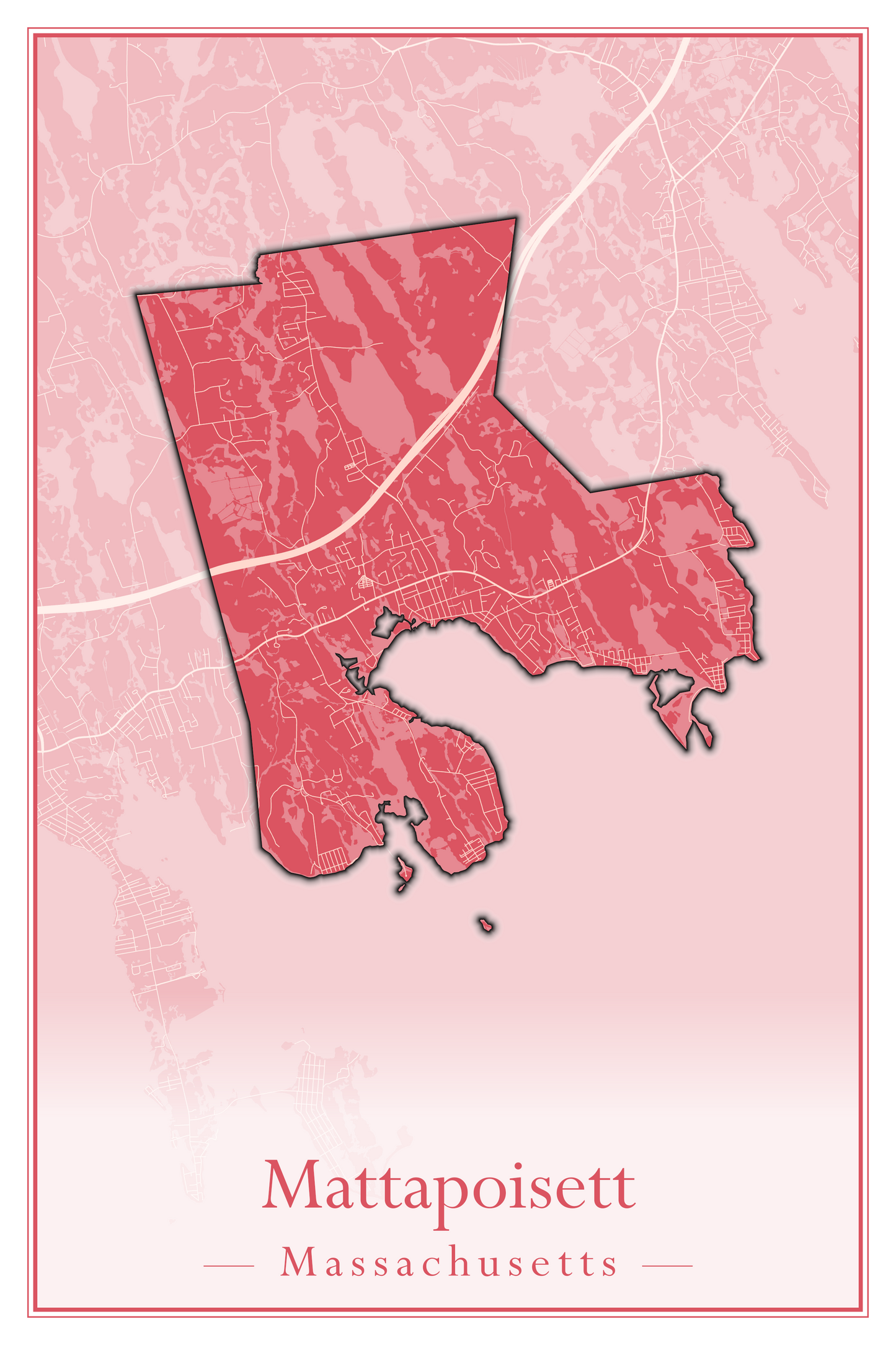 Massachusetts Towns - Street Map (Mattapoisett - Medford)