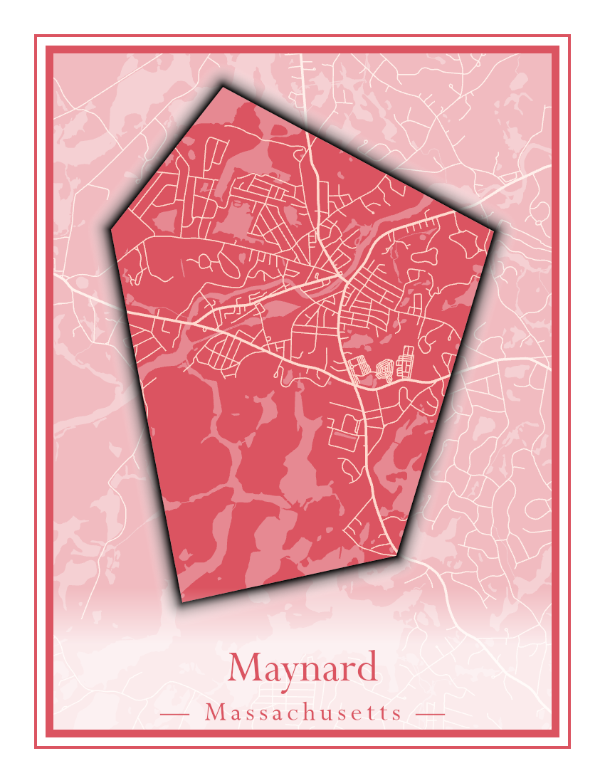 Massachusetts Towns - Street Map (Mattapoisett - Medford)