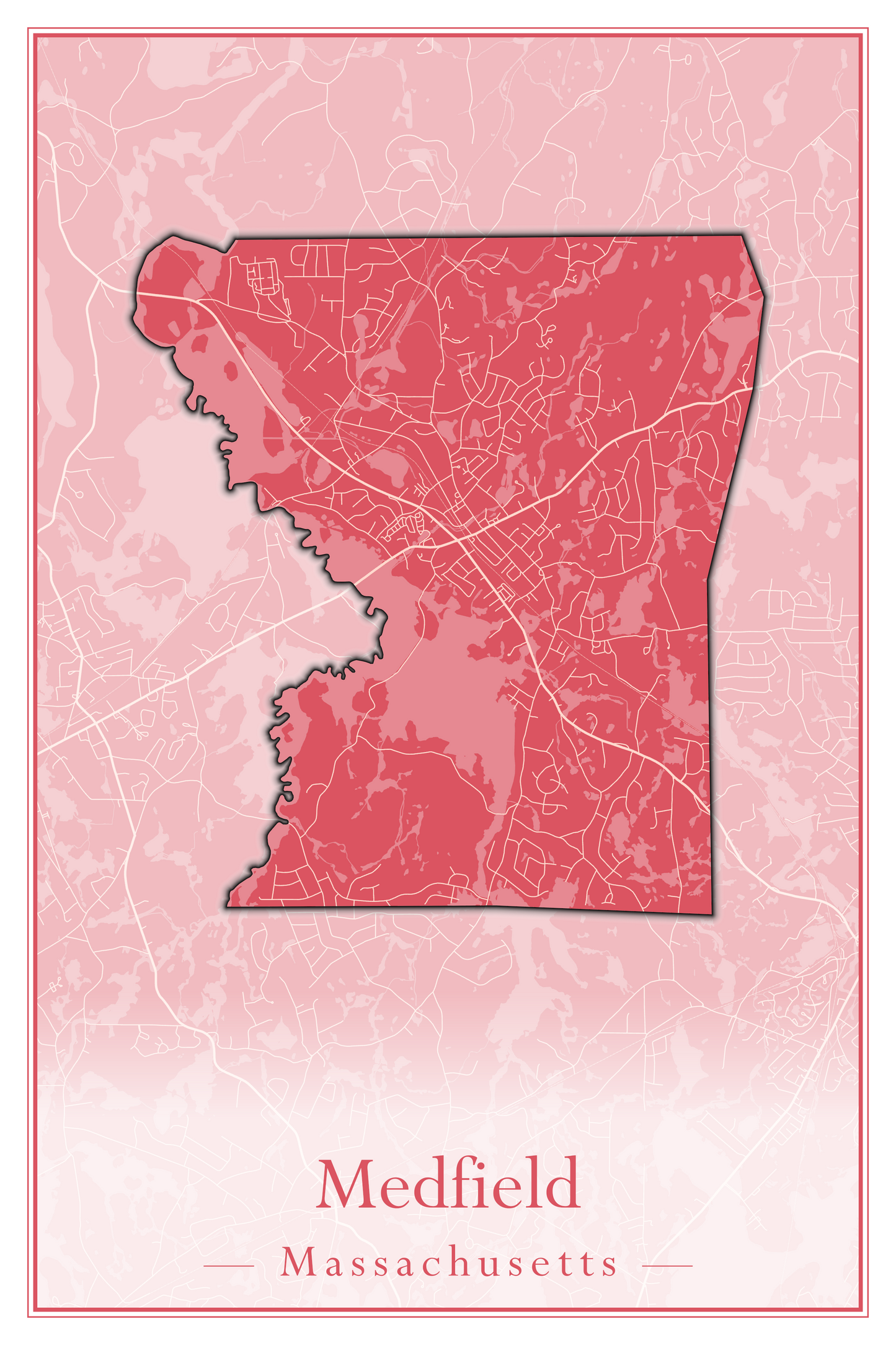 Massachusetts Towns - Street Map (Mattapoisett - Medford)