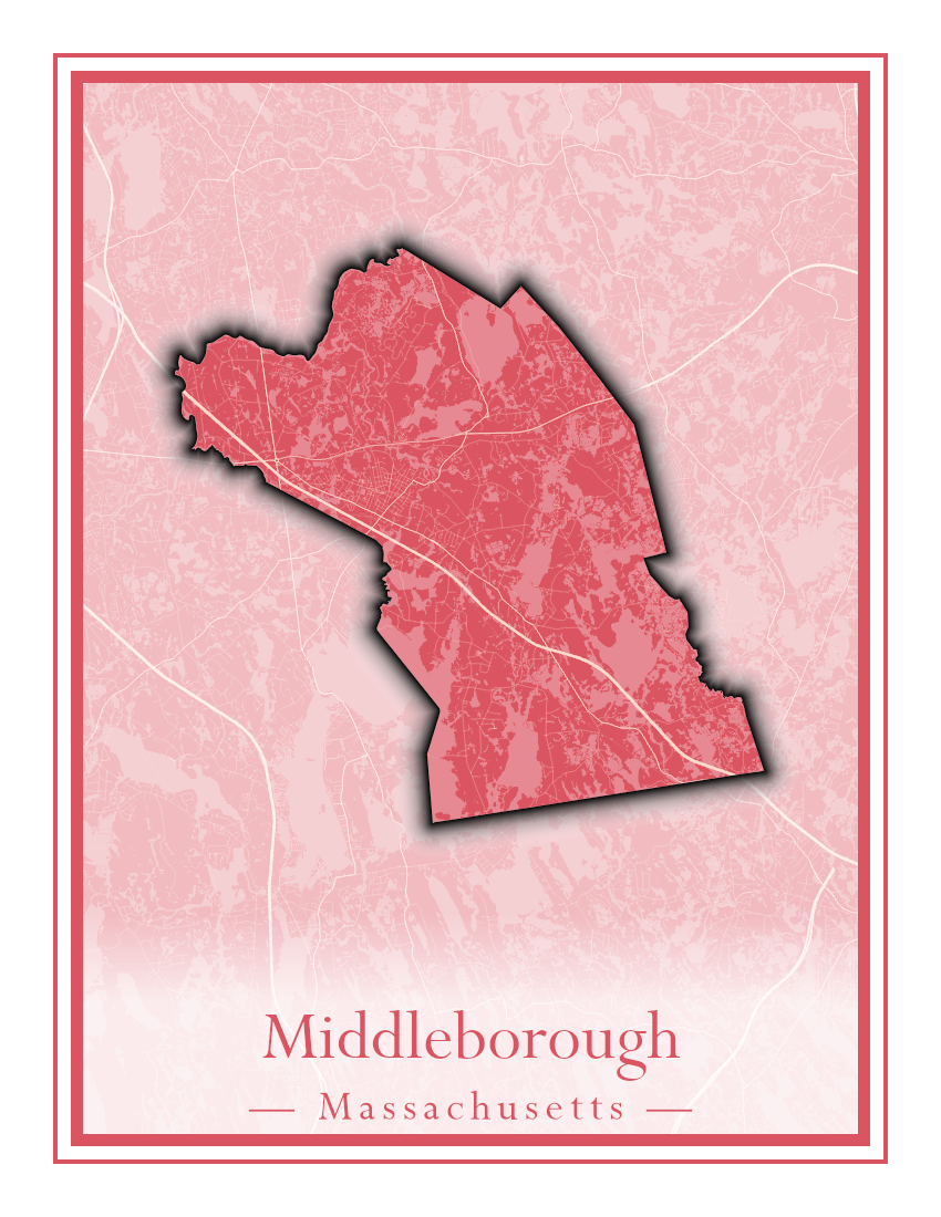 Massachusetts Towns - Street Map (Methuen - Middleton)