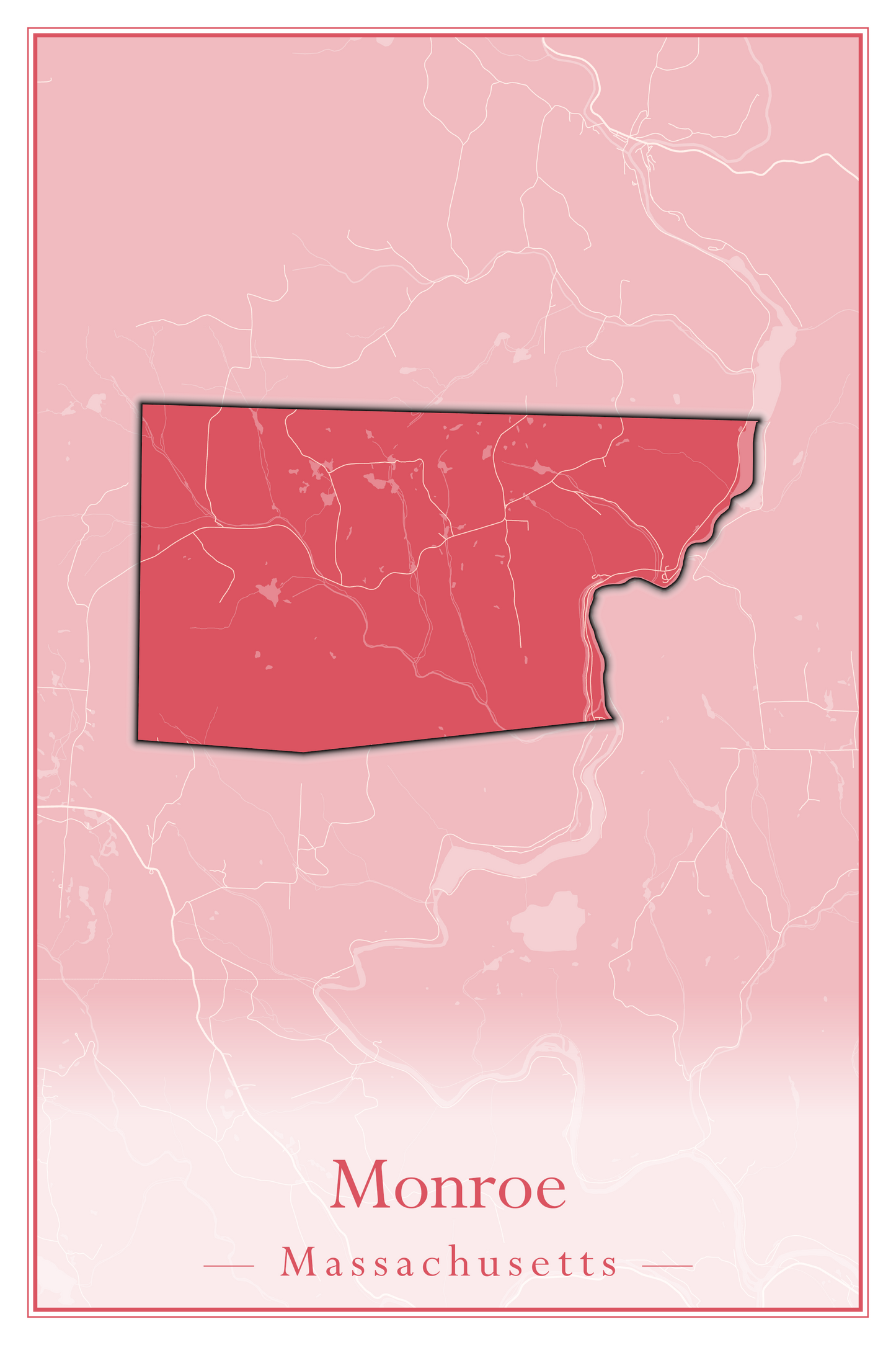 Massachusetts Towns - Street Map (Milton - Montague)