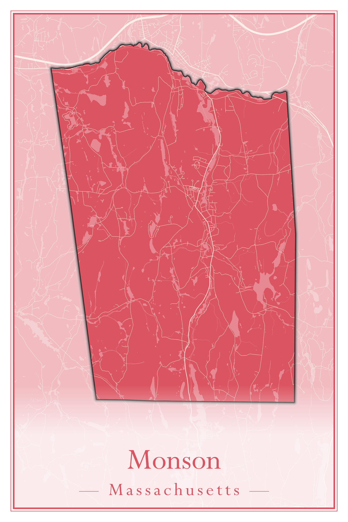 Massachusetts Towns - Street Map (Milton - Montague)