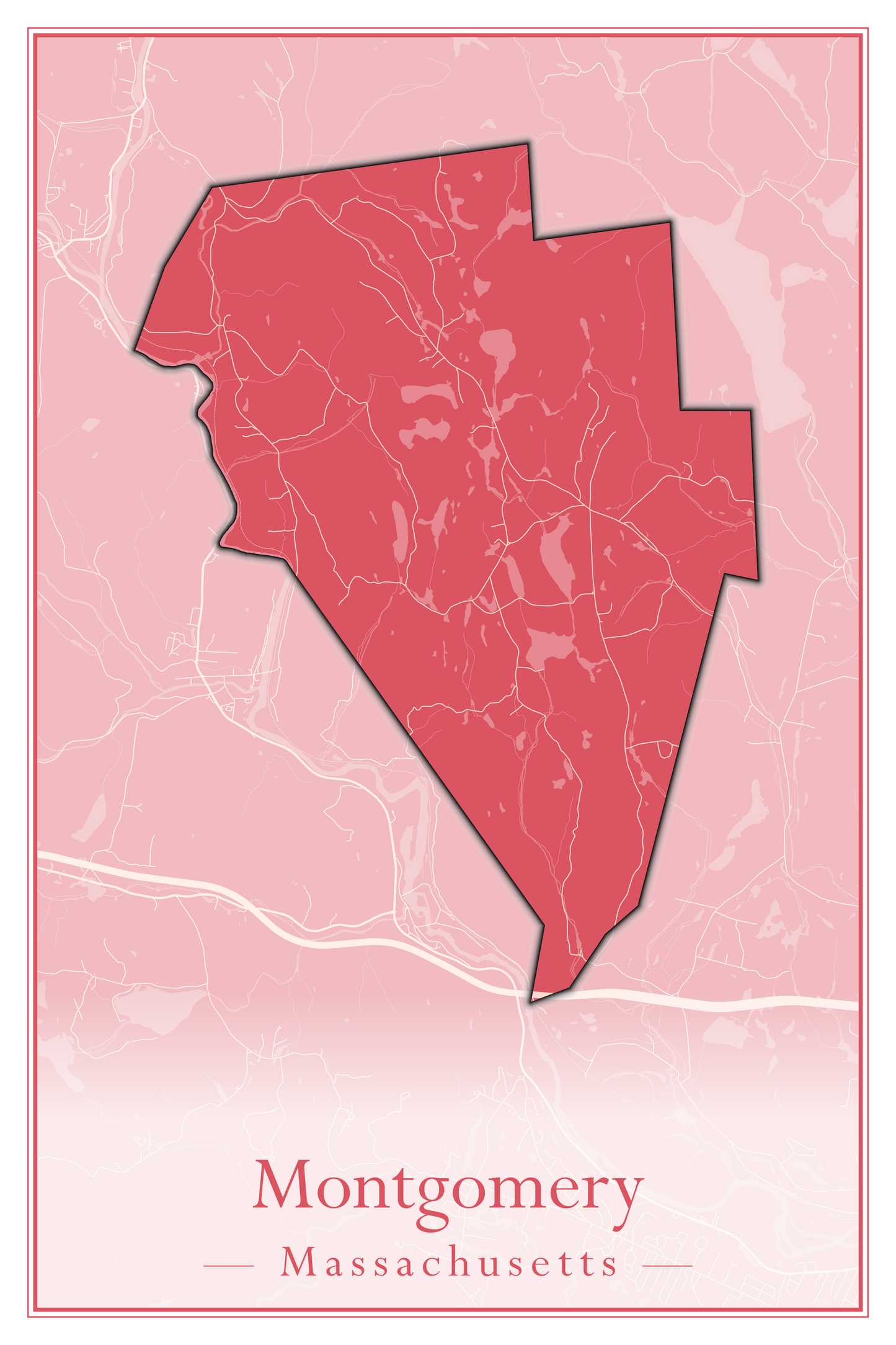 Massachusetts Towns - Street Map (Monterey - Nahant)