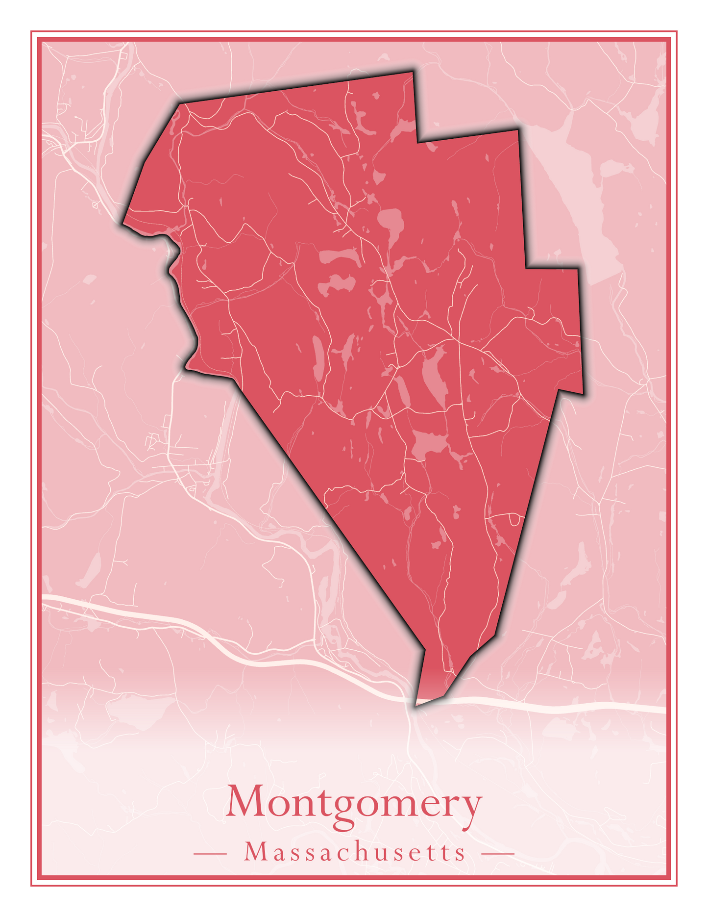 Massachusetts Towns - Street Map (Monterey - Nahant)