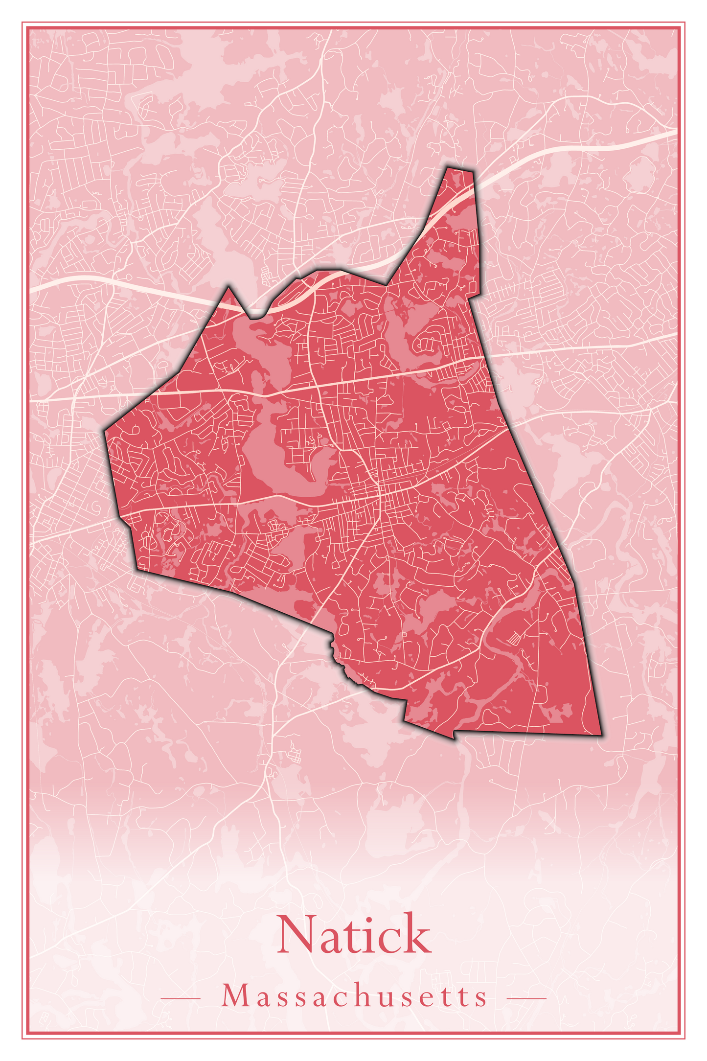 Massachusetts Towns - Street Map (Nantucket - New Ashford)