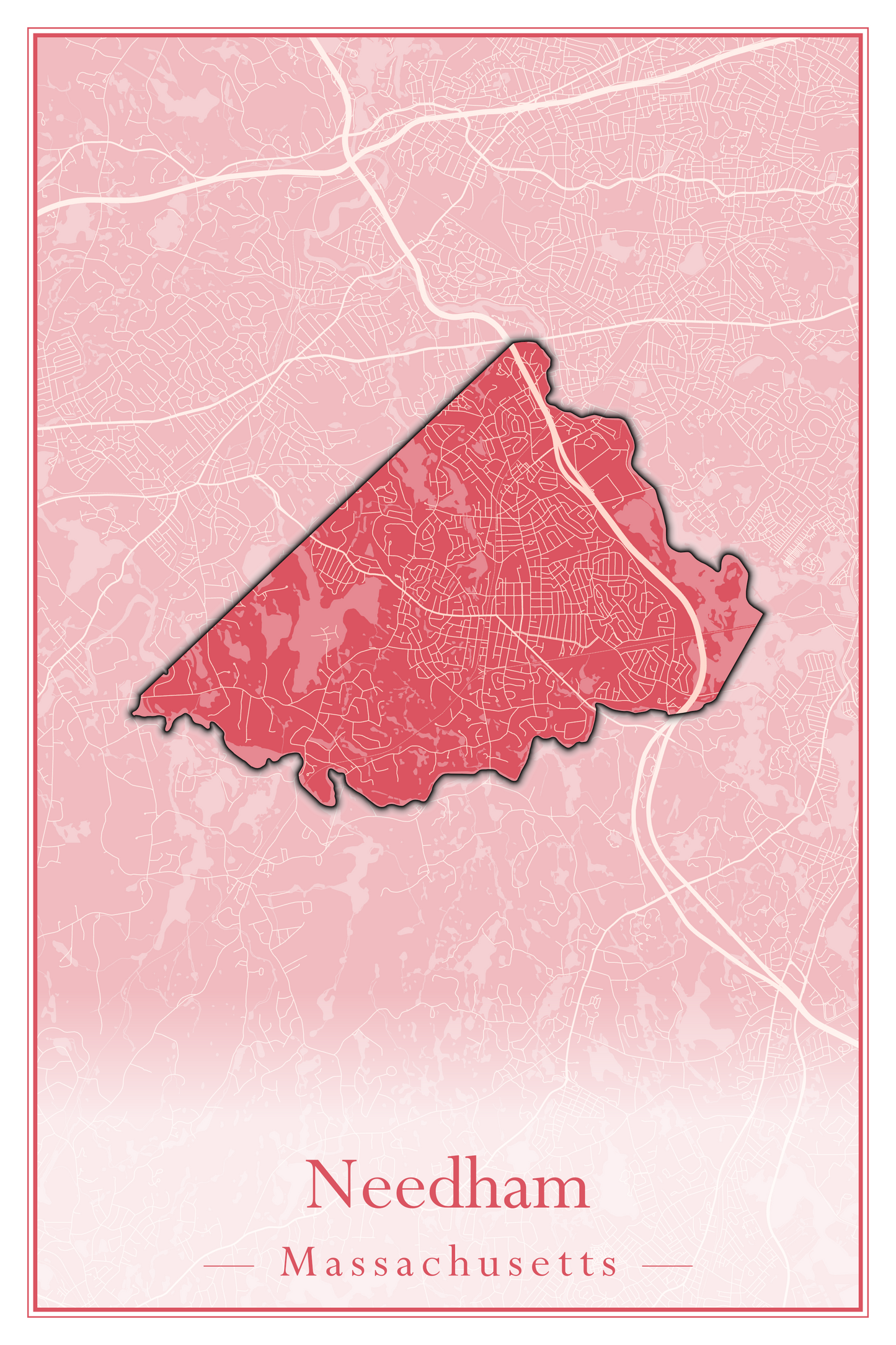 Massachusetts Towns - Street Map (Nantucket - New Ashford)