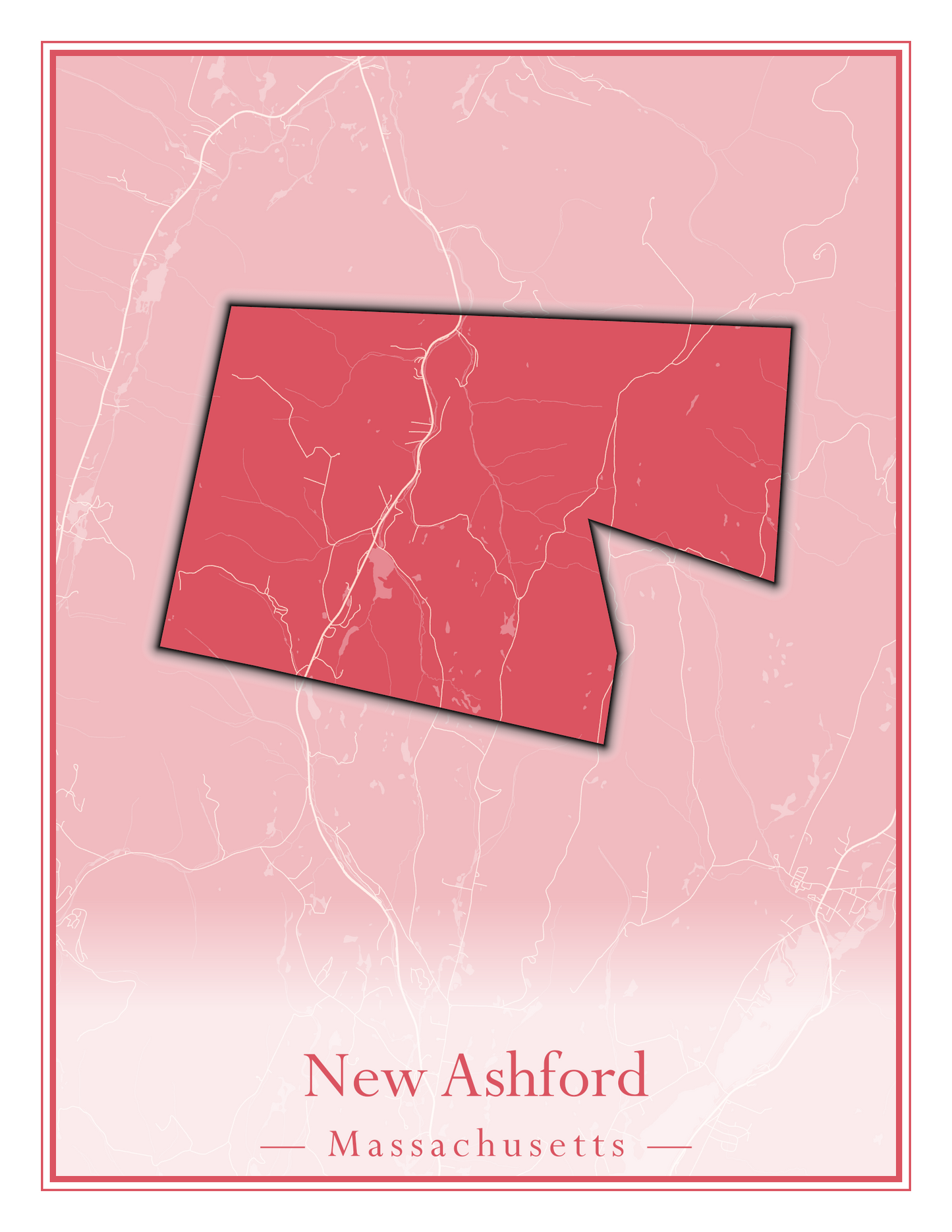 Massachusetts Towns - Street Map (Nantucket - New Ashford)