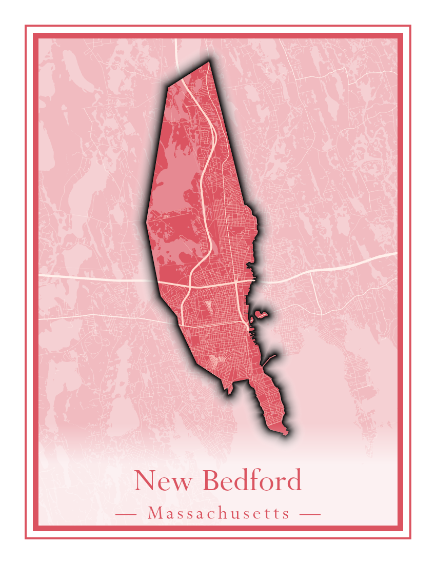 Massachusetts Towns - Street Map (New Bedford - New Salem)