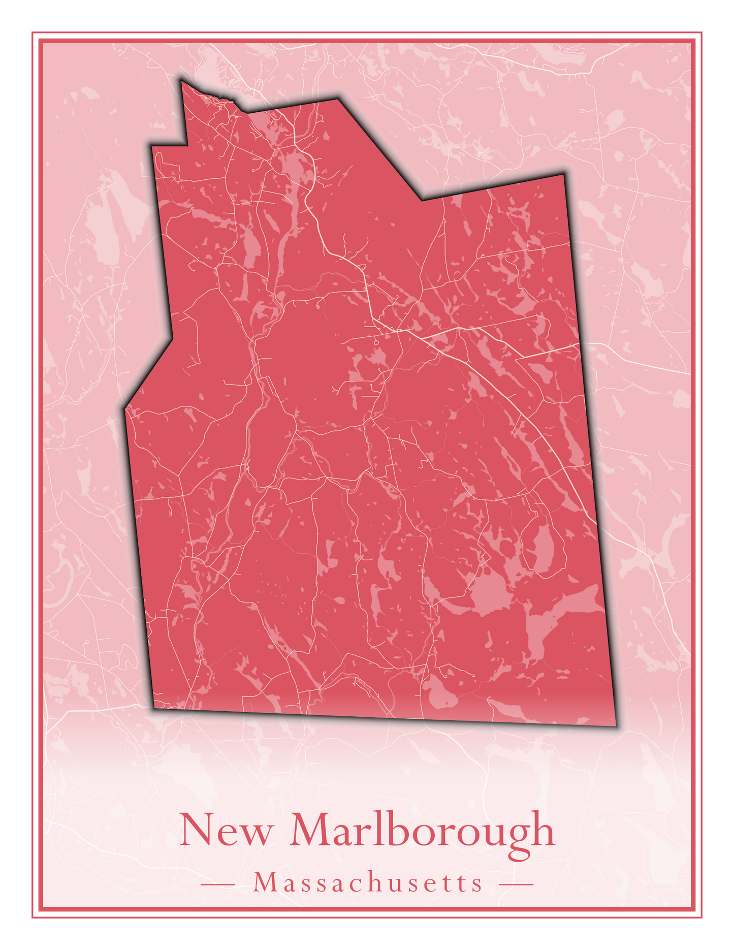 Massachusetts Towns - Street Map (New Bedford - New Salem)