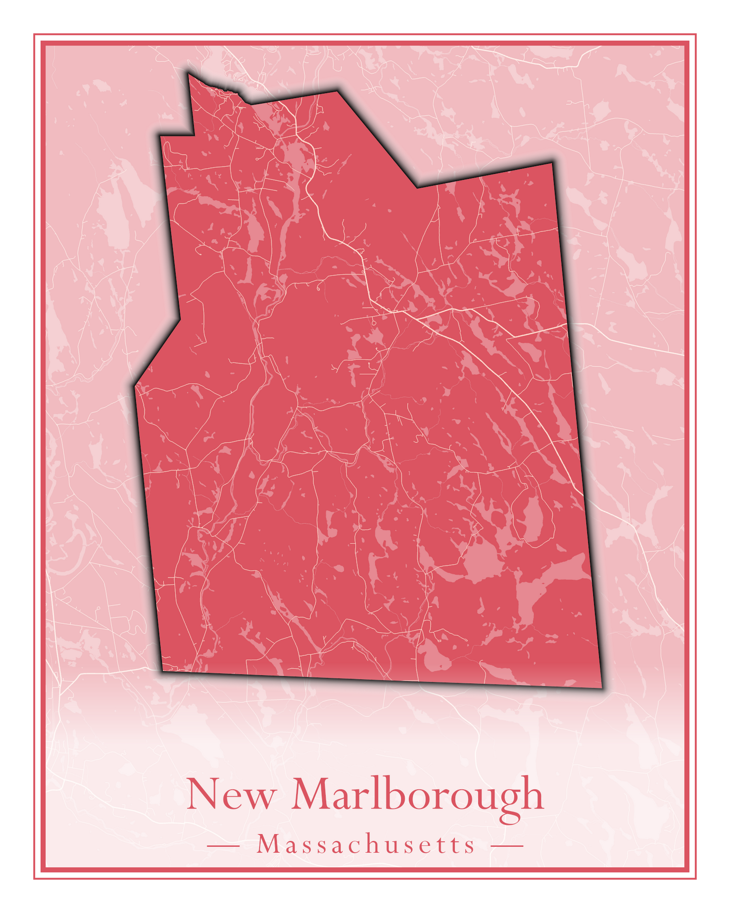 Massachusetts Towns - Street Map (New Bedford - New Salem)