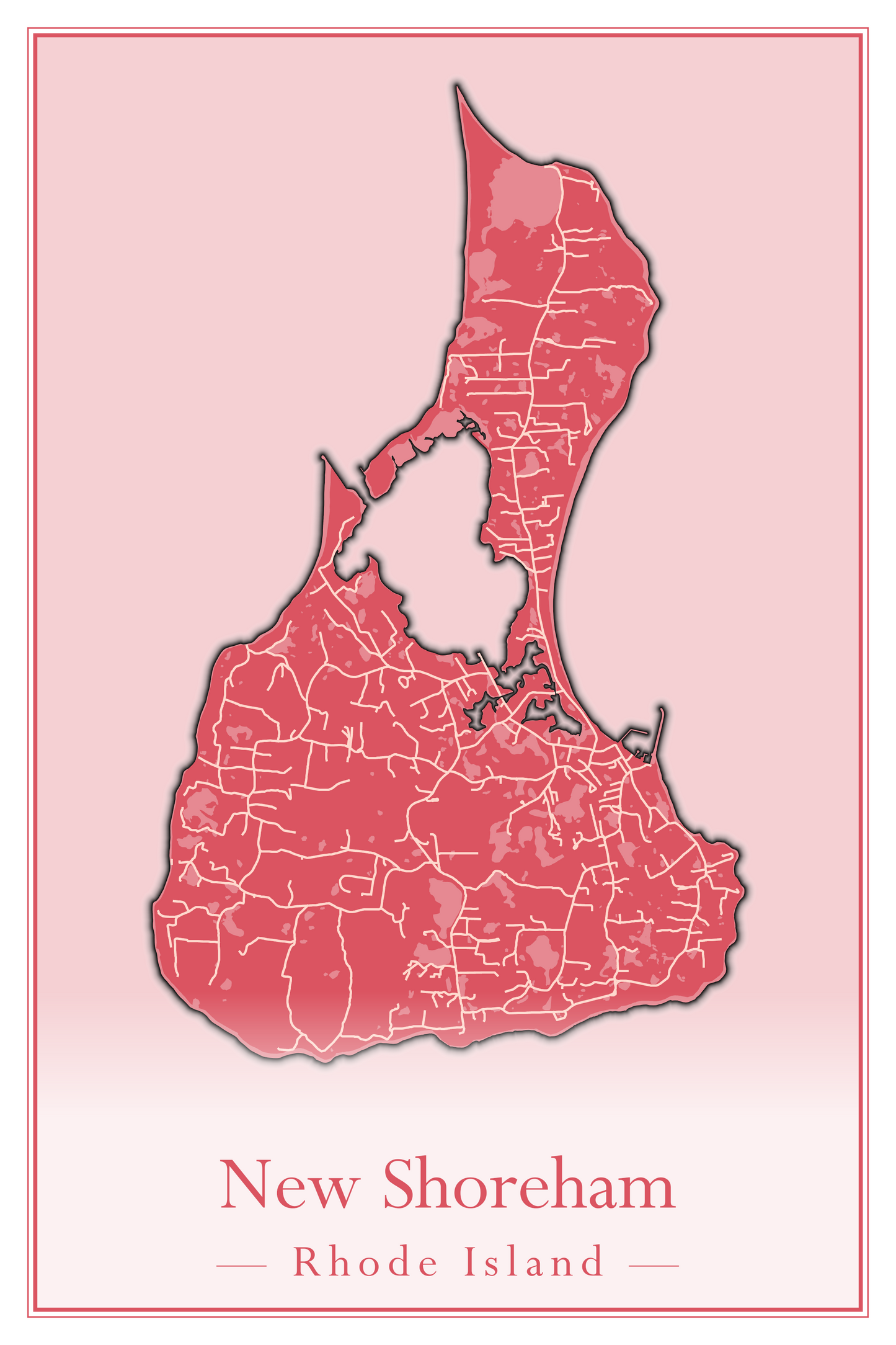 Rhode Island Towns - Street Map (New Shoreham - North Providence)