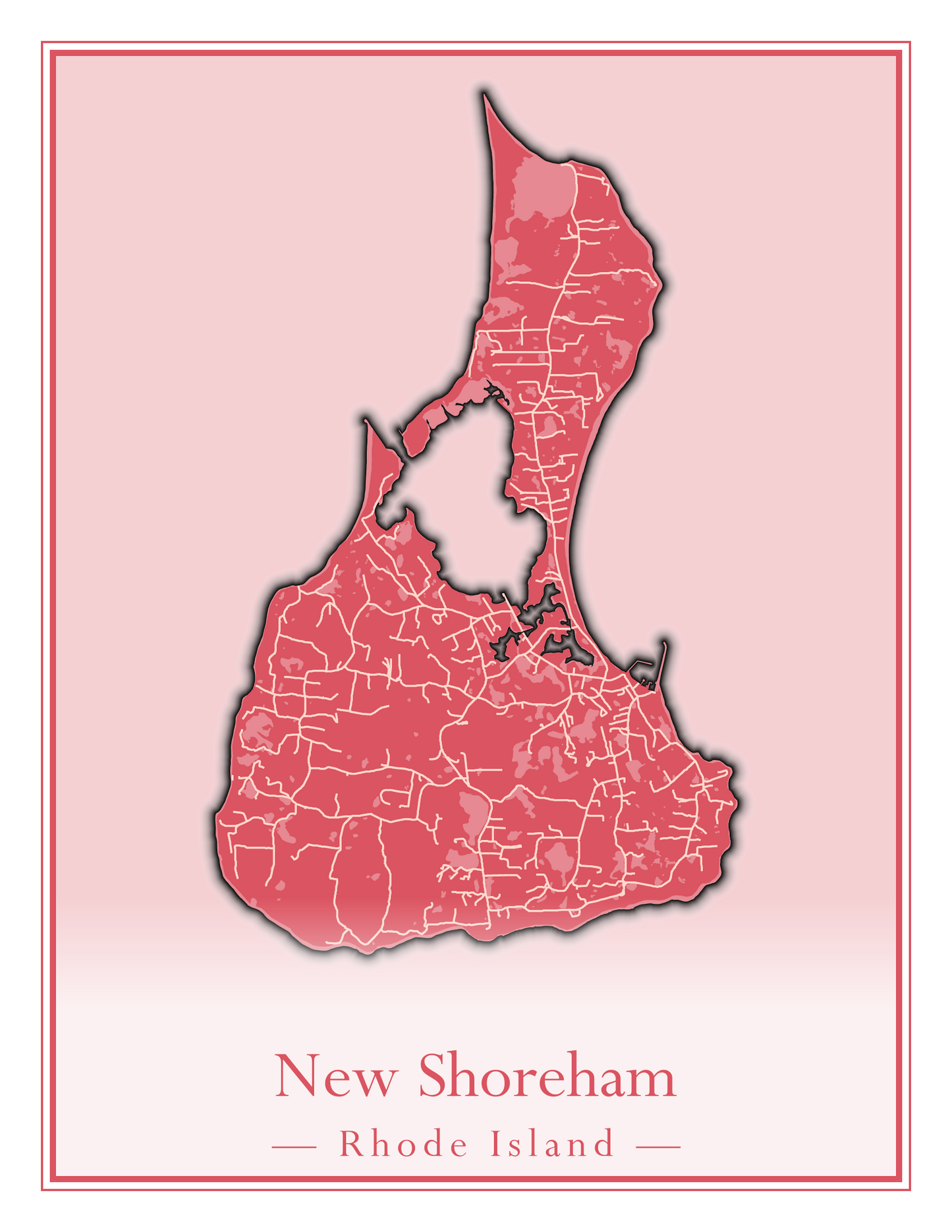 Rhode Island Towns - Street Map (New Shoreham - North Providence)