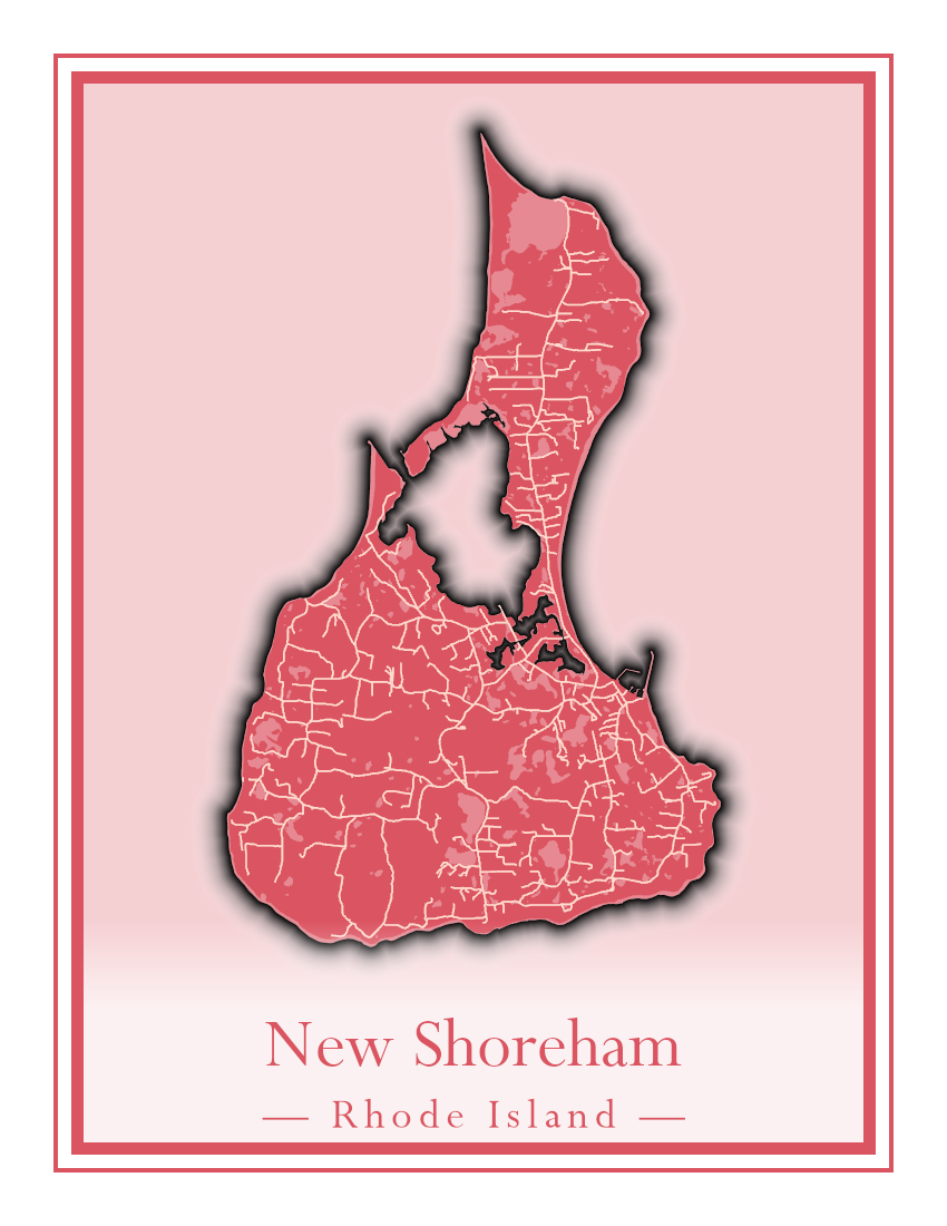 Rhode Island Towns - Street Map (New Shoreham - North Providence)