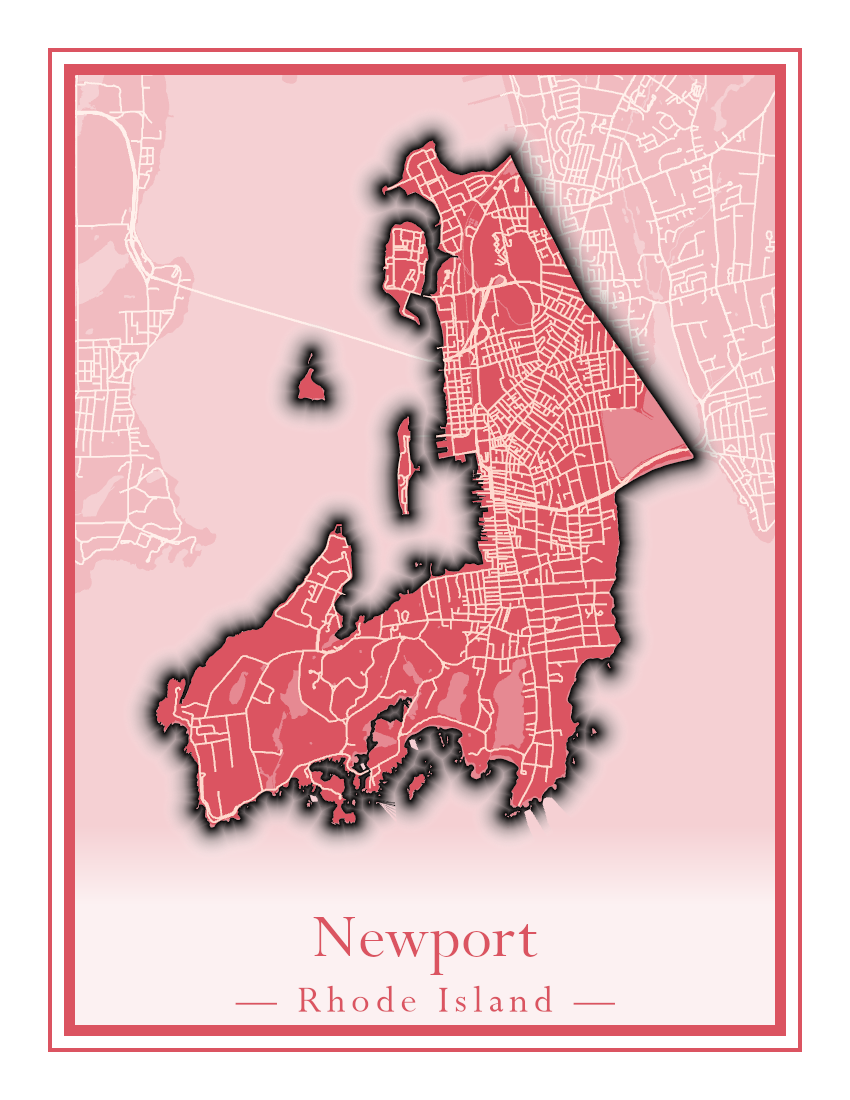 Rhode Island Towns - Street Map (New Shoreham - North Providence)