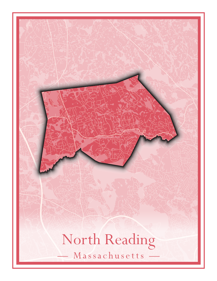 Massachusetts Towns - Street Map (North Reading - Northbridge)