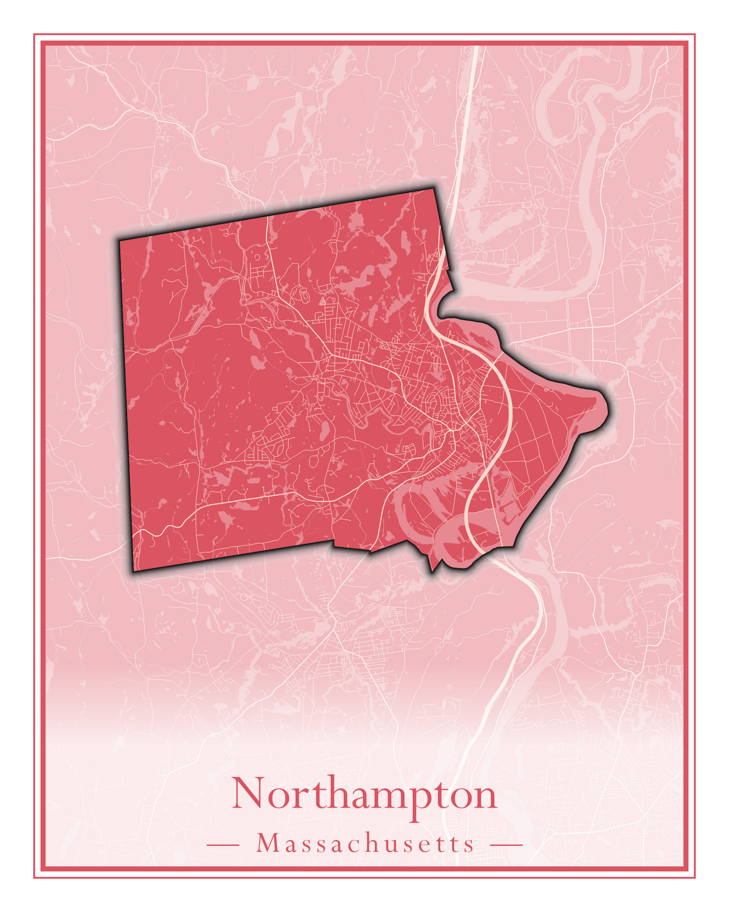 Massachusetts Towns - Street Map (North Reading - Northbridge)