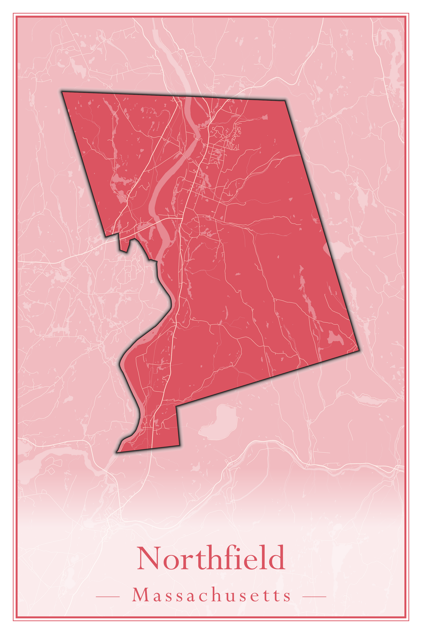 Massachusetts Towns - Street Map (Northfield - Norwood)