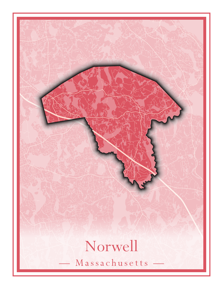 Massachusetts Towns - Street Map (Northfield - Norwood)