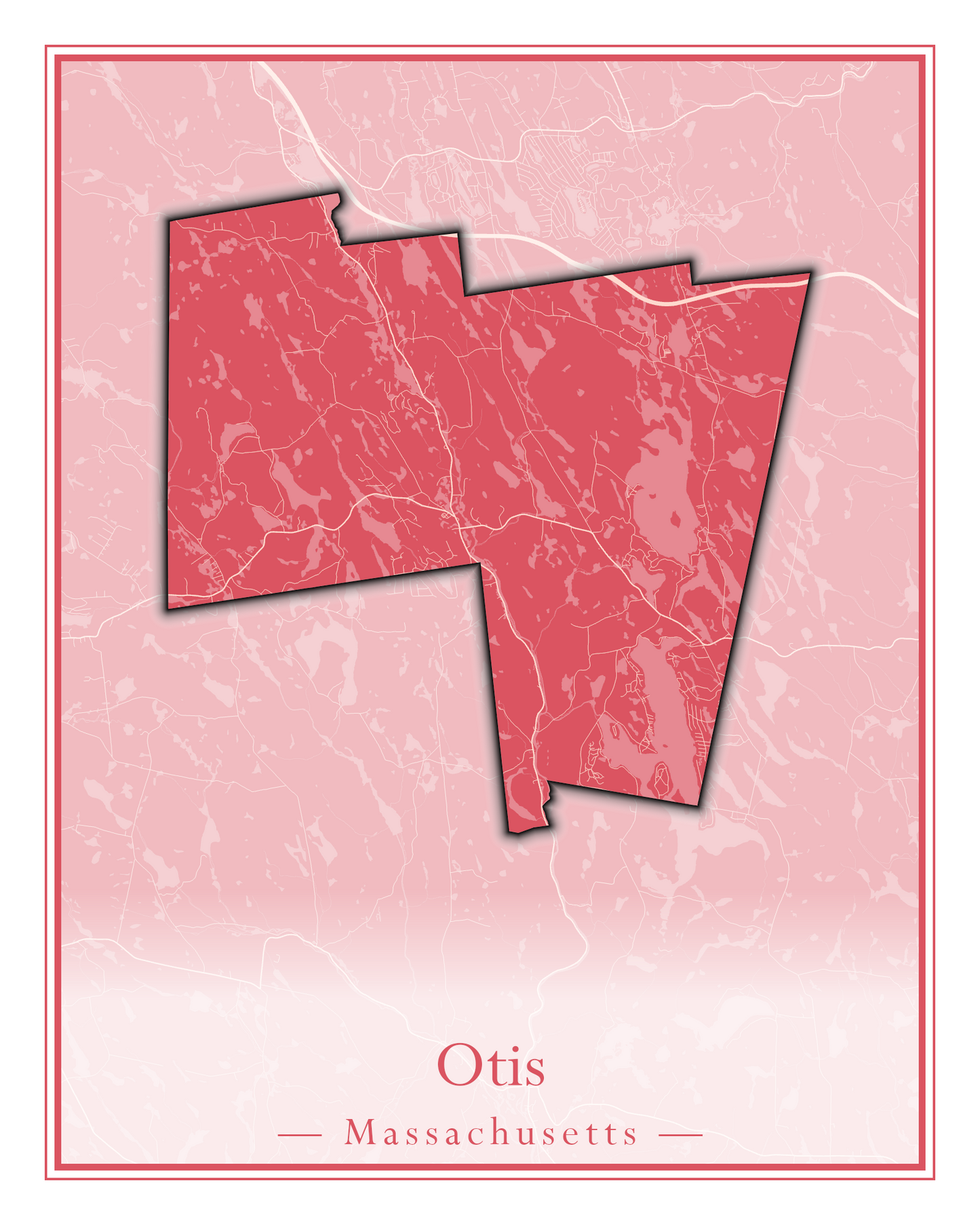 Massachusetts Towns - Street Map (Otis - Paxton)